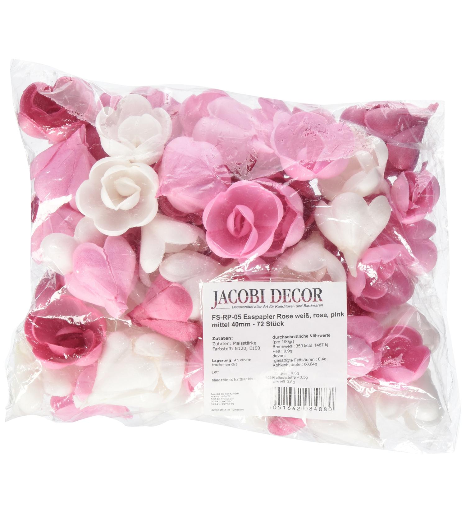 Buy Cake Company Rose 40mm - Assorted 72 Pieces (1 x 94g) | International Shipping Available - Buy Online on SooperMarket.com