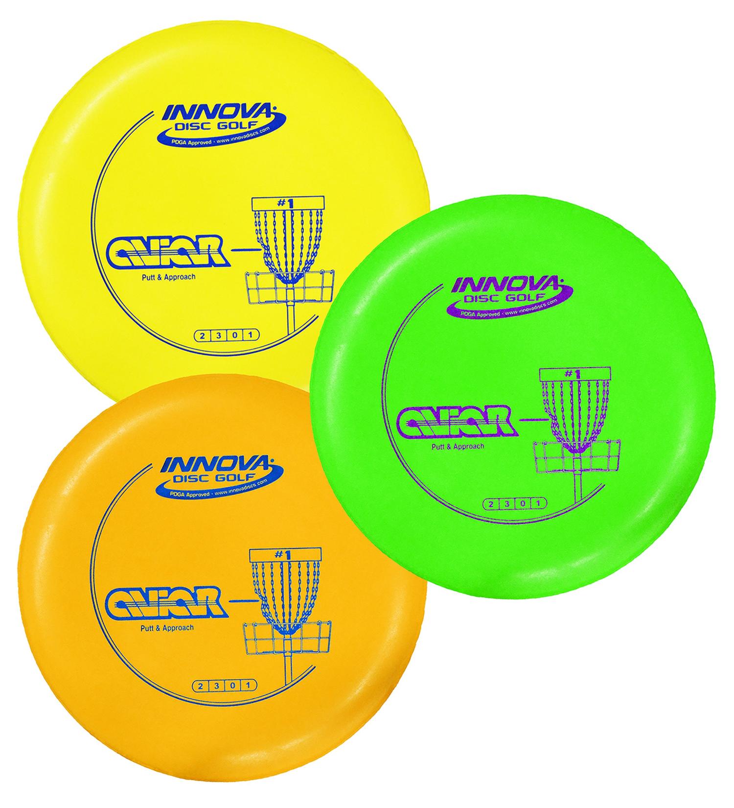Innova DX Aviar Putt and Approach Disc Golf Putter Practice (Colors May Vary) 173-175g 3 Pack