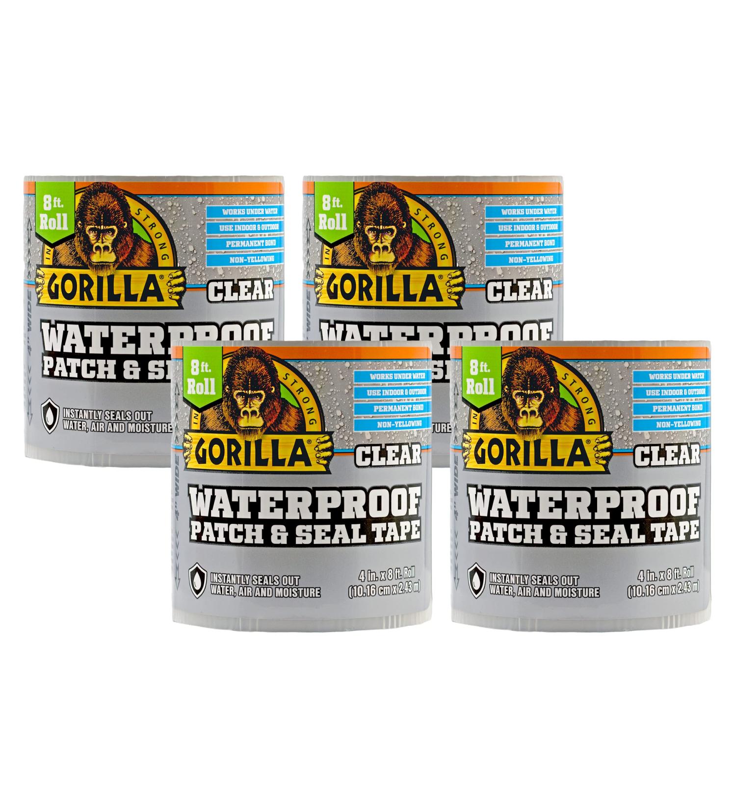 Gorilla 107263 4" x 8' Sealant Tape Clear 4 Pack 4 - Pack - Buy Online on SooperMarket.com