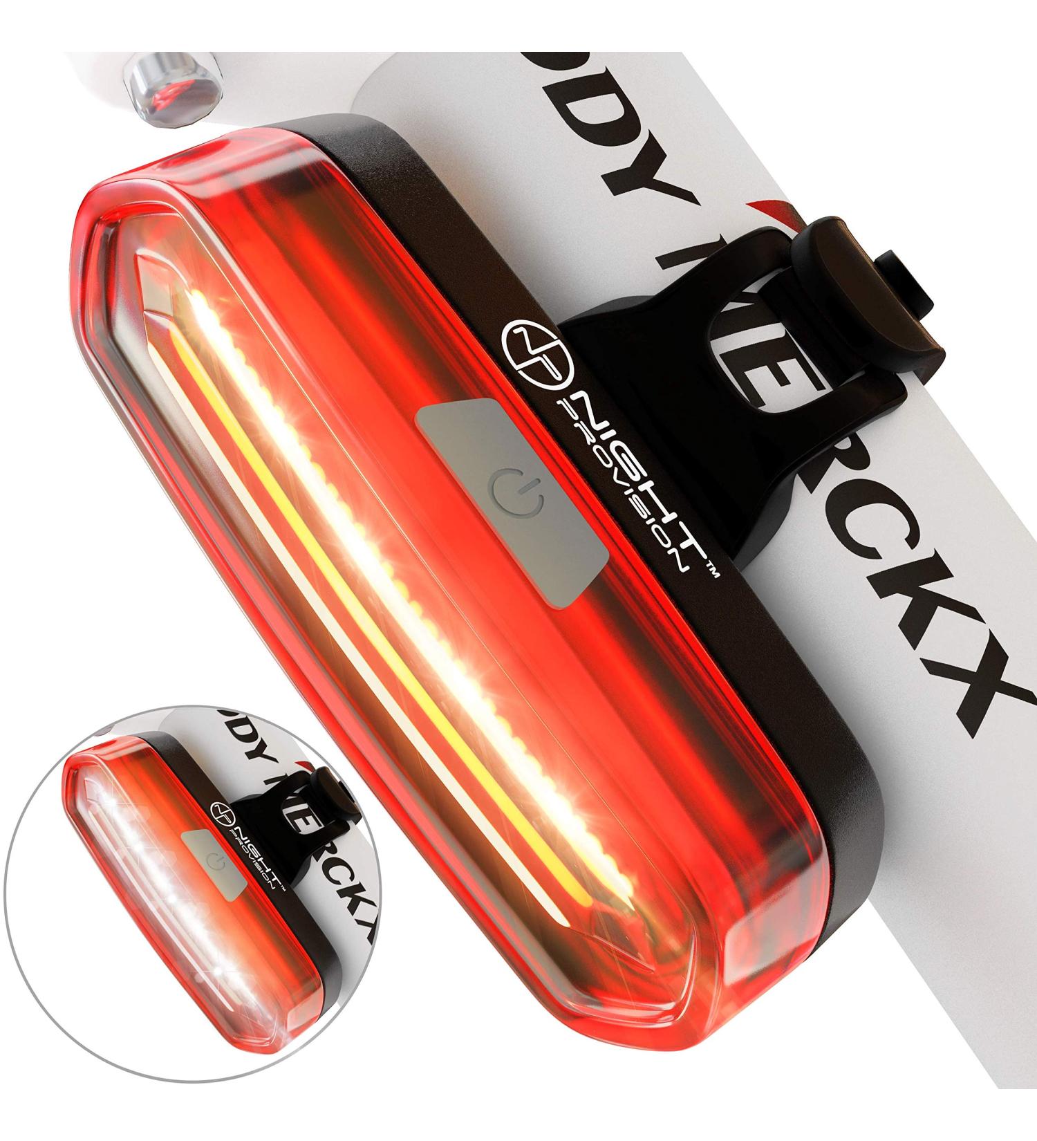 NP NIGHT PROVISION DUO-120 Red/White Strobe Bike Light USB Rechargeable - COB LED PSR-120 Police Patrol Safety Light - Buy Online on SooperMarket.com