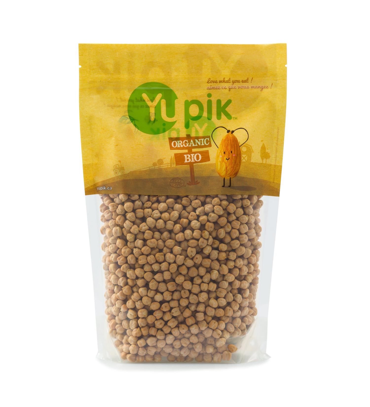 Yupik Organic Raw Chickpeas 2.2 lb Non-GMO Vegan Gluten-Free - Buy Online on SooperMarket.com