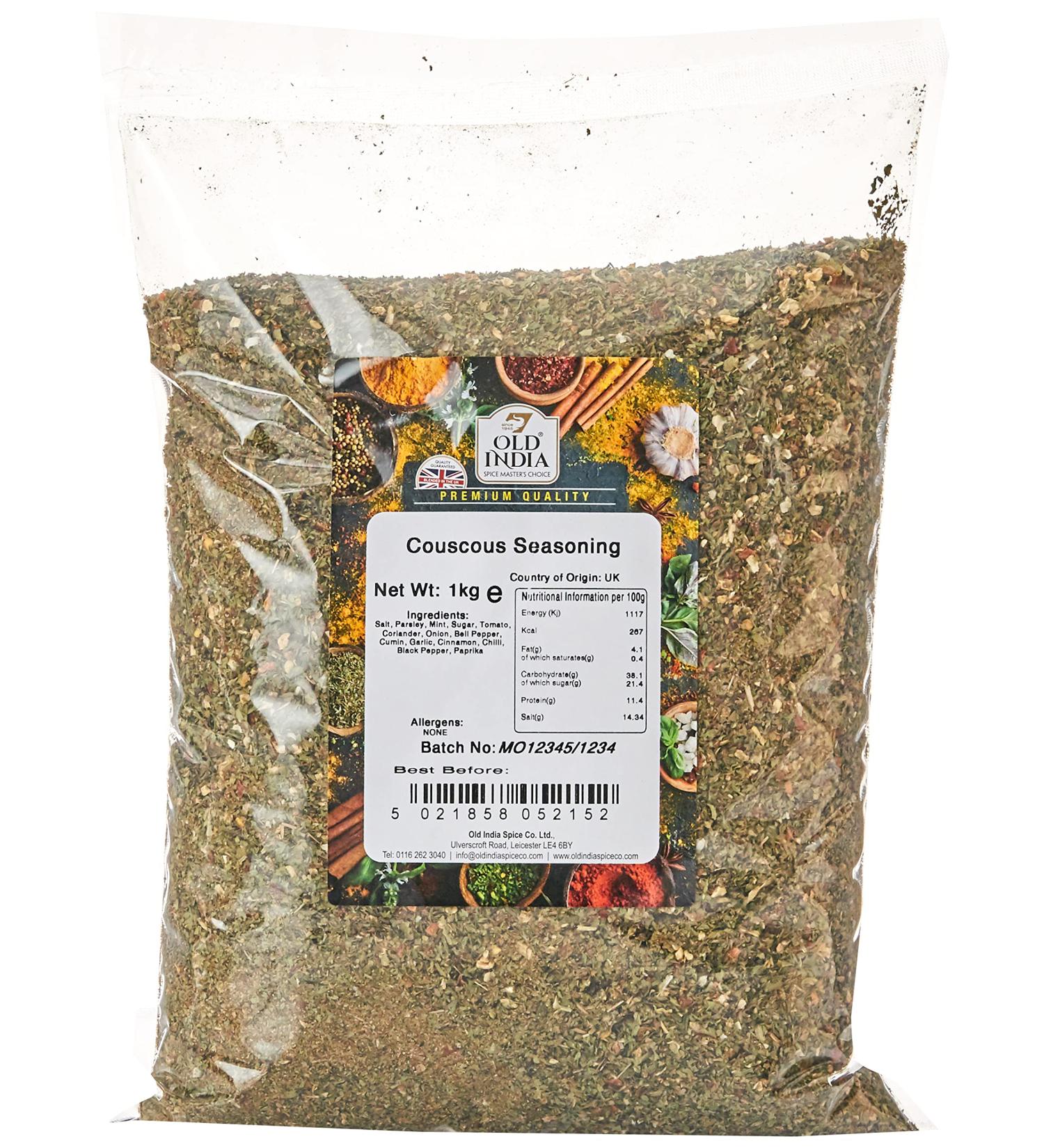 Old India Couscous Seasoning 1kg - Premium Blend for Authentic Flavors - Buy Online on SooperMarket.com