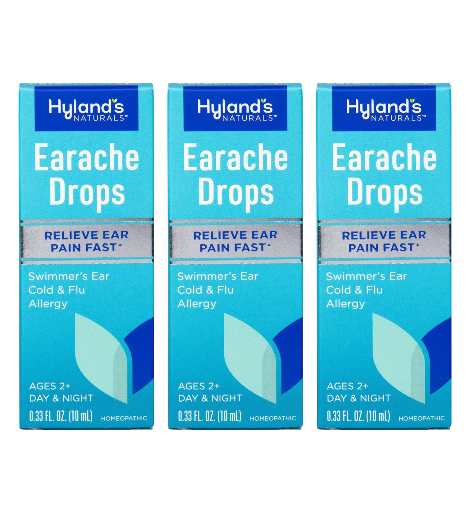 Hyland's Earache Drops: Natural Relief for Swimmers Ear (3-Pack) - Buy Online on SooperMarket.com