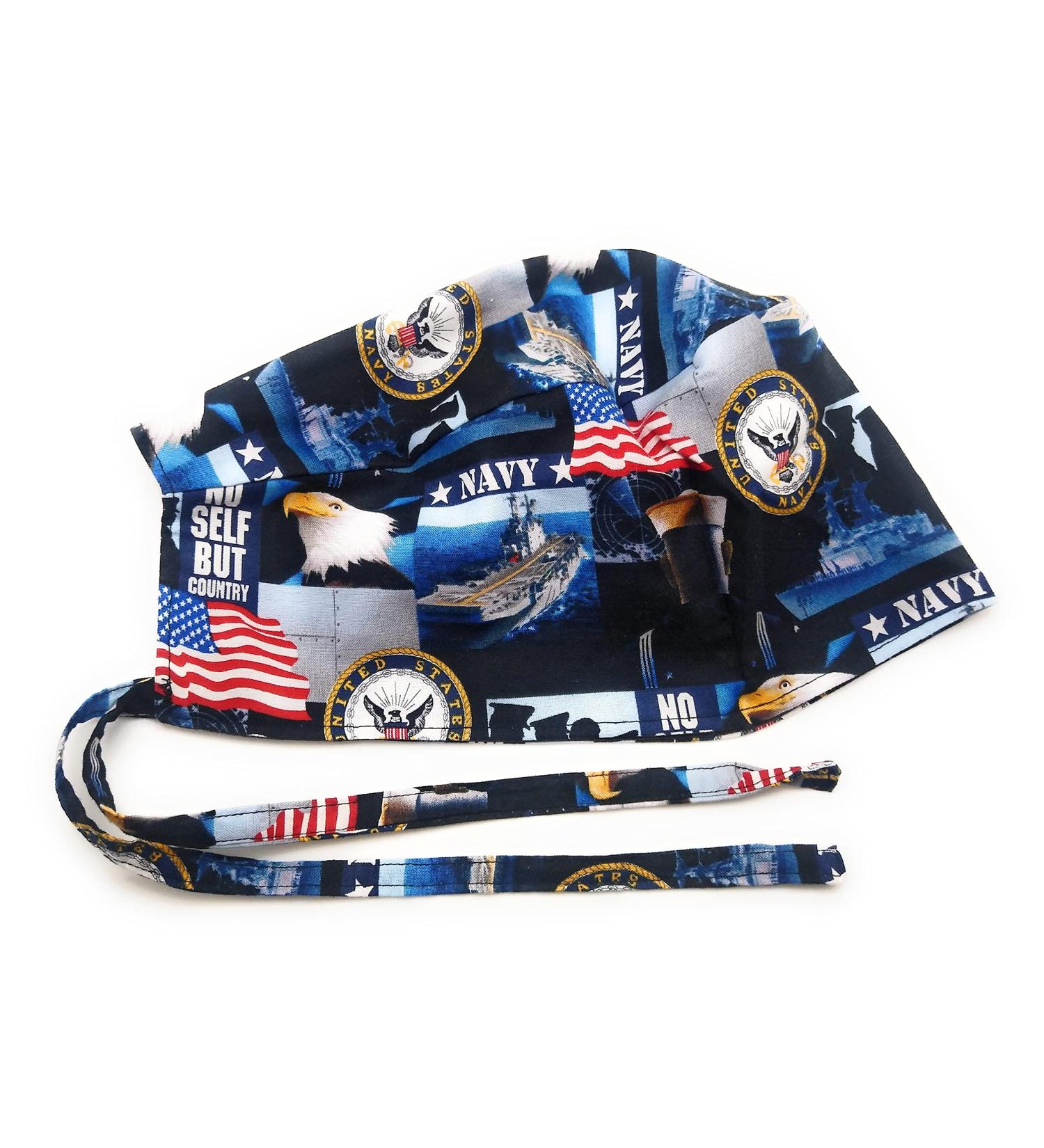 USA Patriotic Military Scrub Hat - Cotton Do-Rag Skull Cap in Multiple Colors - Buy Online on SooperMarket.com