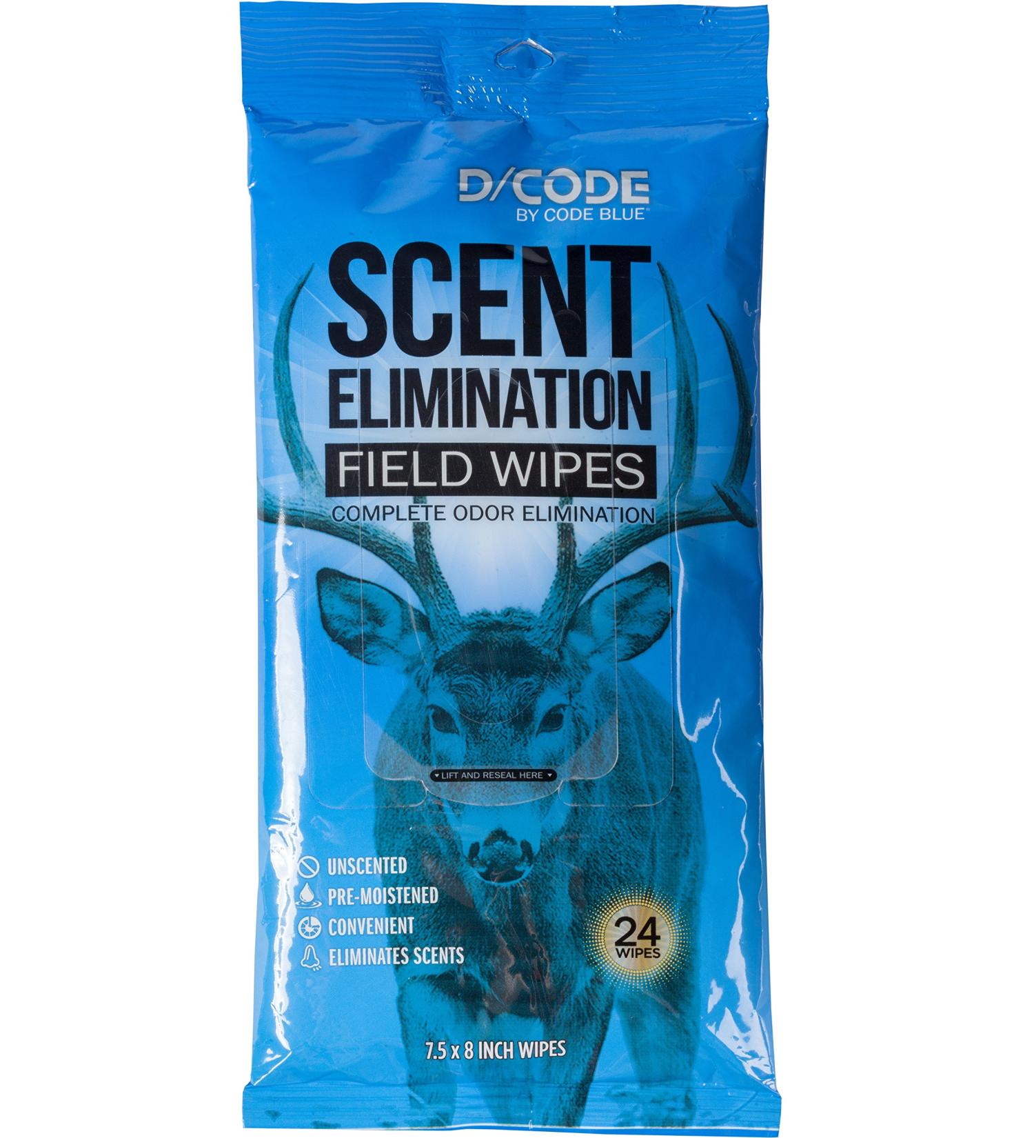 CODE Blue Scent Elimination Field Wipes - Unscented (24 Wipes) - Buy Online on SooperMarket.com