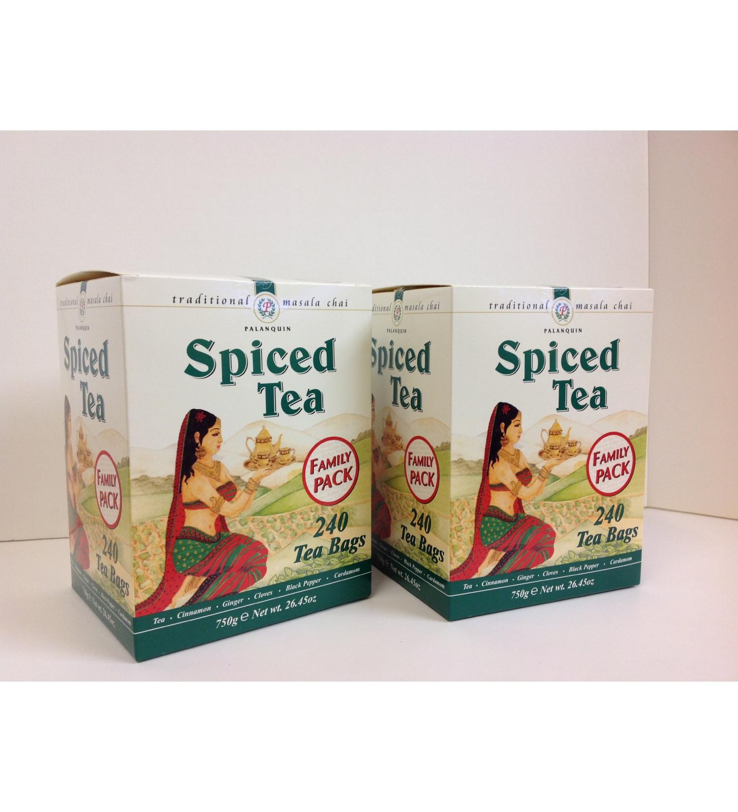 Palanquin Masala Chai Spiced Tea Catering 480 Tea Bags (240 x 2 Boxes)