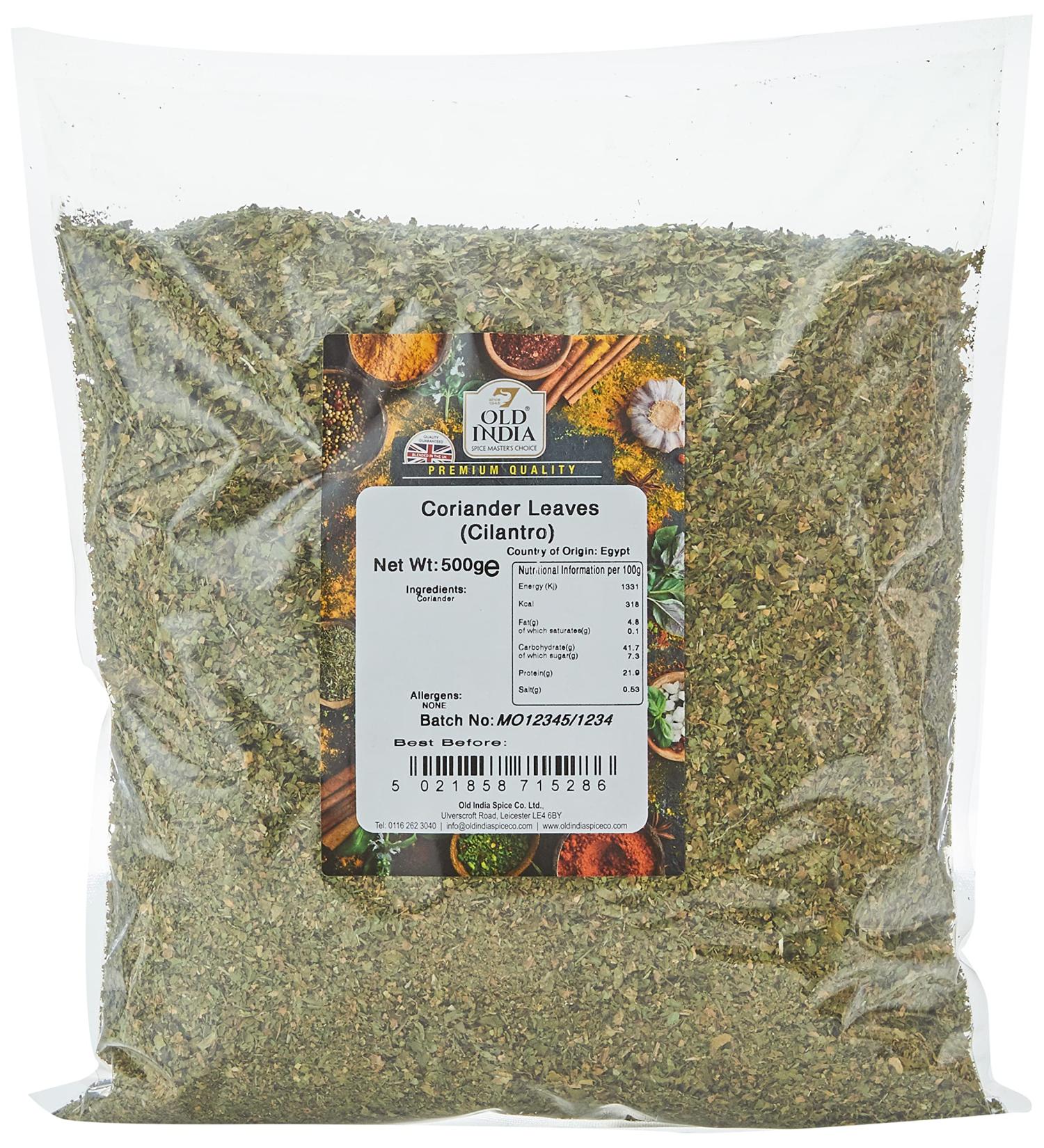 Old India Coriander Leaves (Cilantro) 500g - Premium Quality Spice - Buy Online on SooperMarket.com