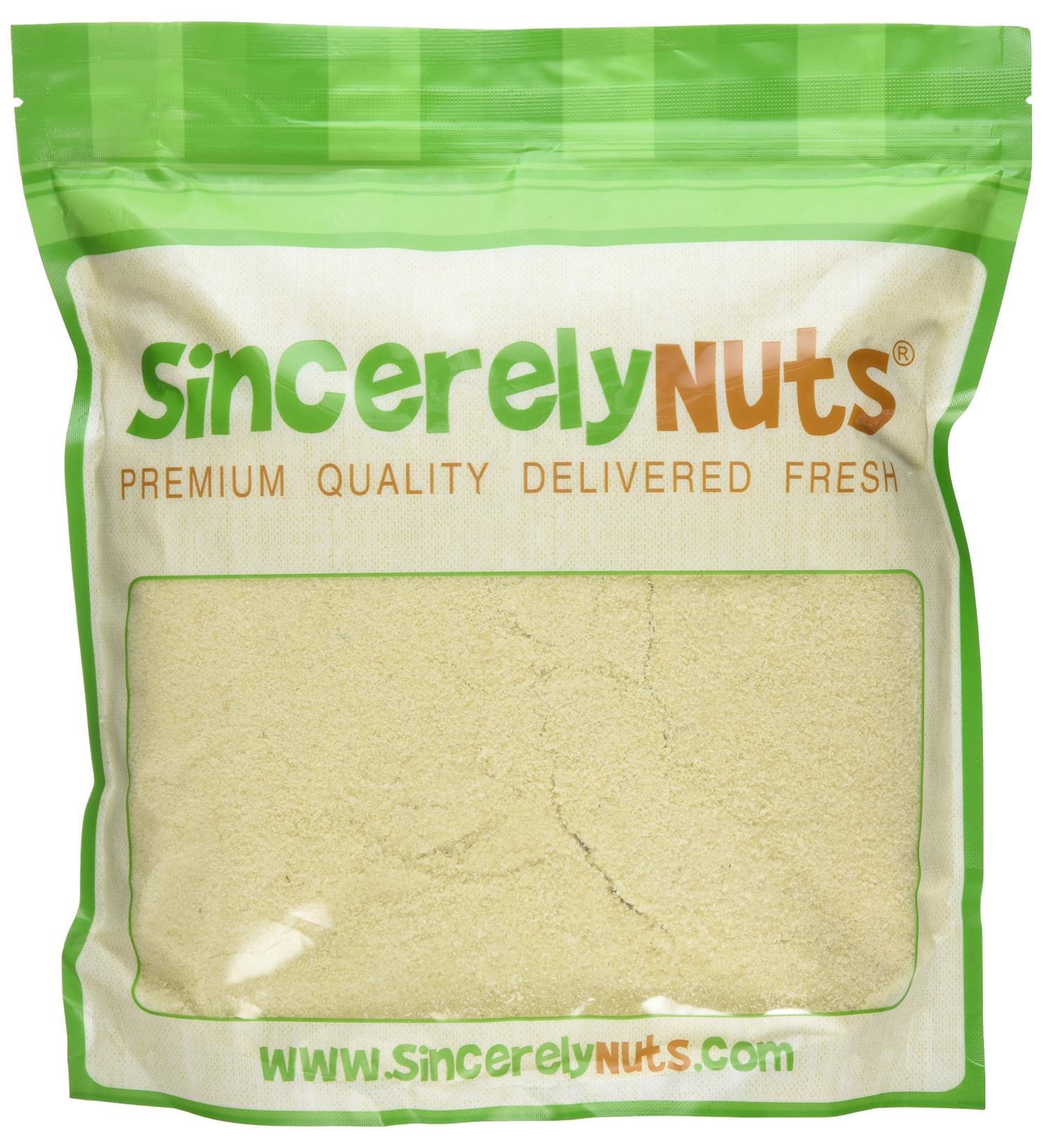 Sincerely Nuts Blanched Almond Flour 3 lb - Gluten Free Non-GMO Keto Paleo Almond Meal for Baking - Kosher Low Carb Fine Powder for Tortillas, Bread, Pizza & Cake - Buy Online on SooperMarket.com
