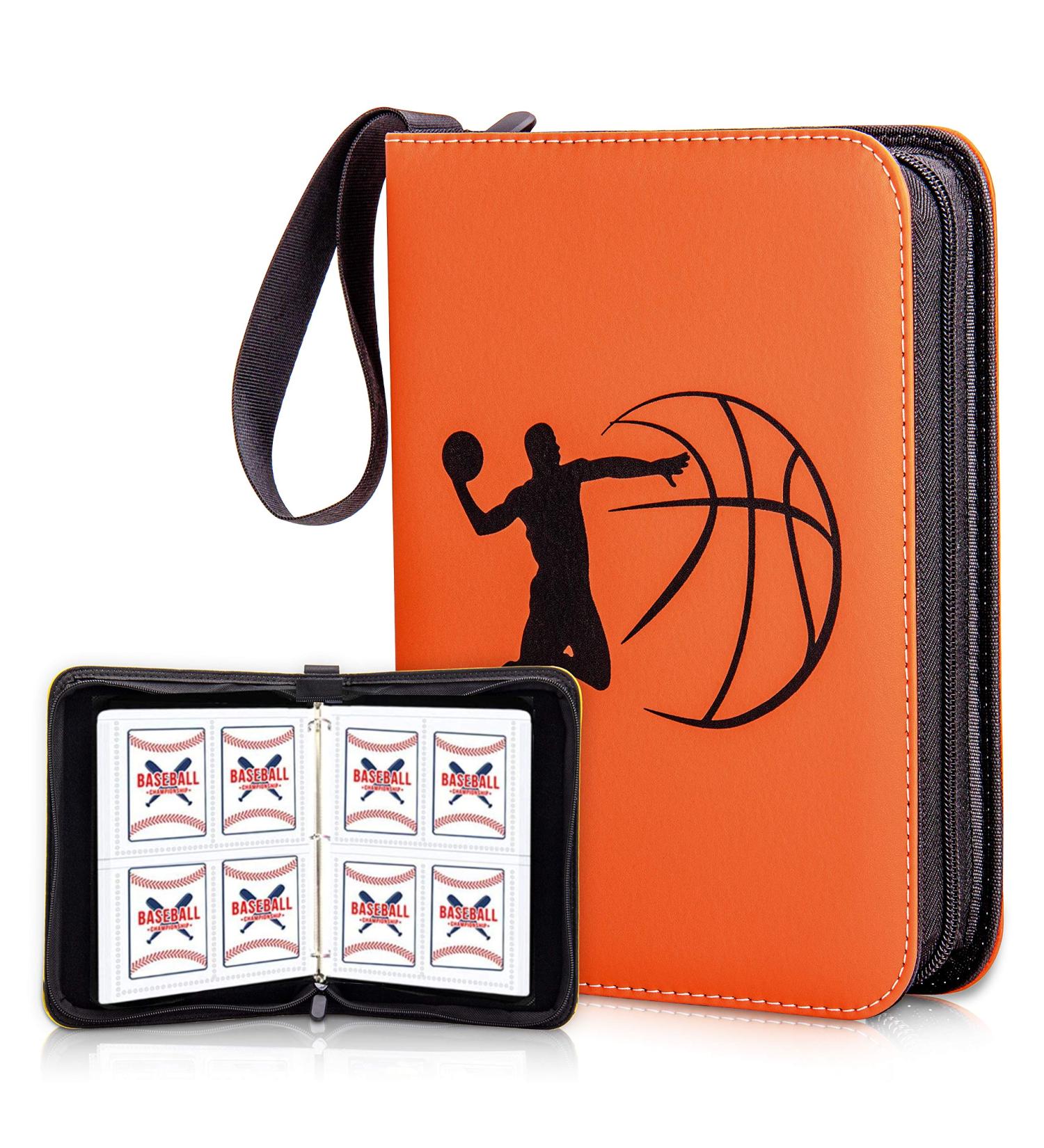 CLOVERCAT 4 Pocket Waterproof Trading Card Binder - Sports Theme Basketball Figure Display Holder for Pokmon, Yugioh, MTG & TCG - 400 Double Sided Pockets - Expandable - Buy Online on SooperMarket.com