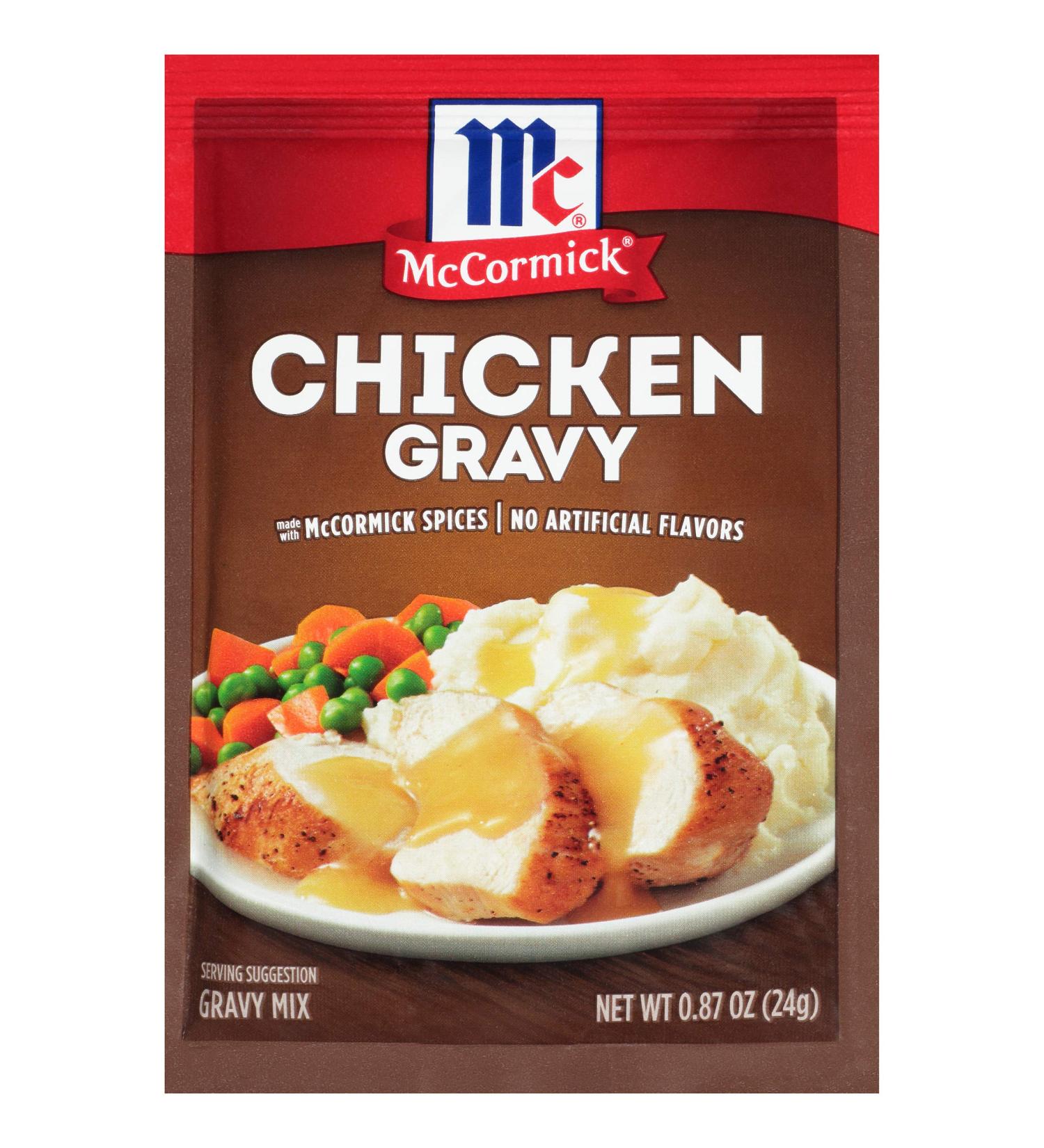 McCormick Chicken Gravy Mix 0.87 oz (Pack of 24) - Delicious and Convenient Chicken Gravy Mix - Buy Online on SooperMarket.com