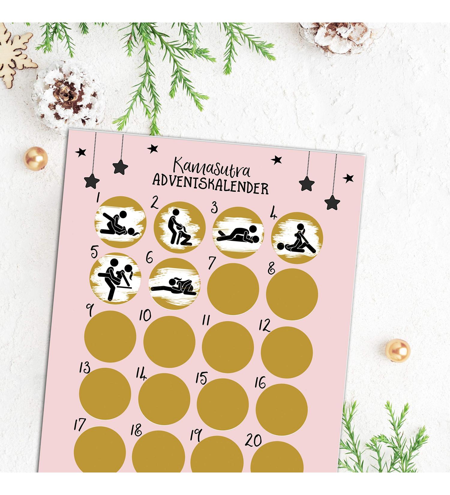 Nastami Kamasutra Advent Calendar - A3 Scratch-Off Christmas Gift for Men - Buy Online on SooperMarket.com