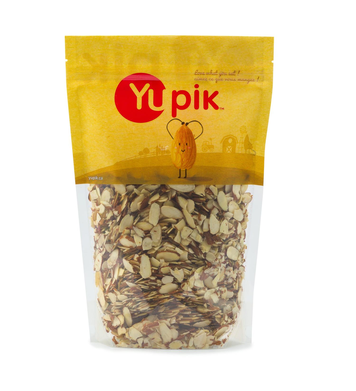 Yupik Natural Raw Sliced Almonds 2.2 lb - Premium Quality Nuts - Buy Online on SooperMarket.com