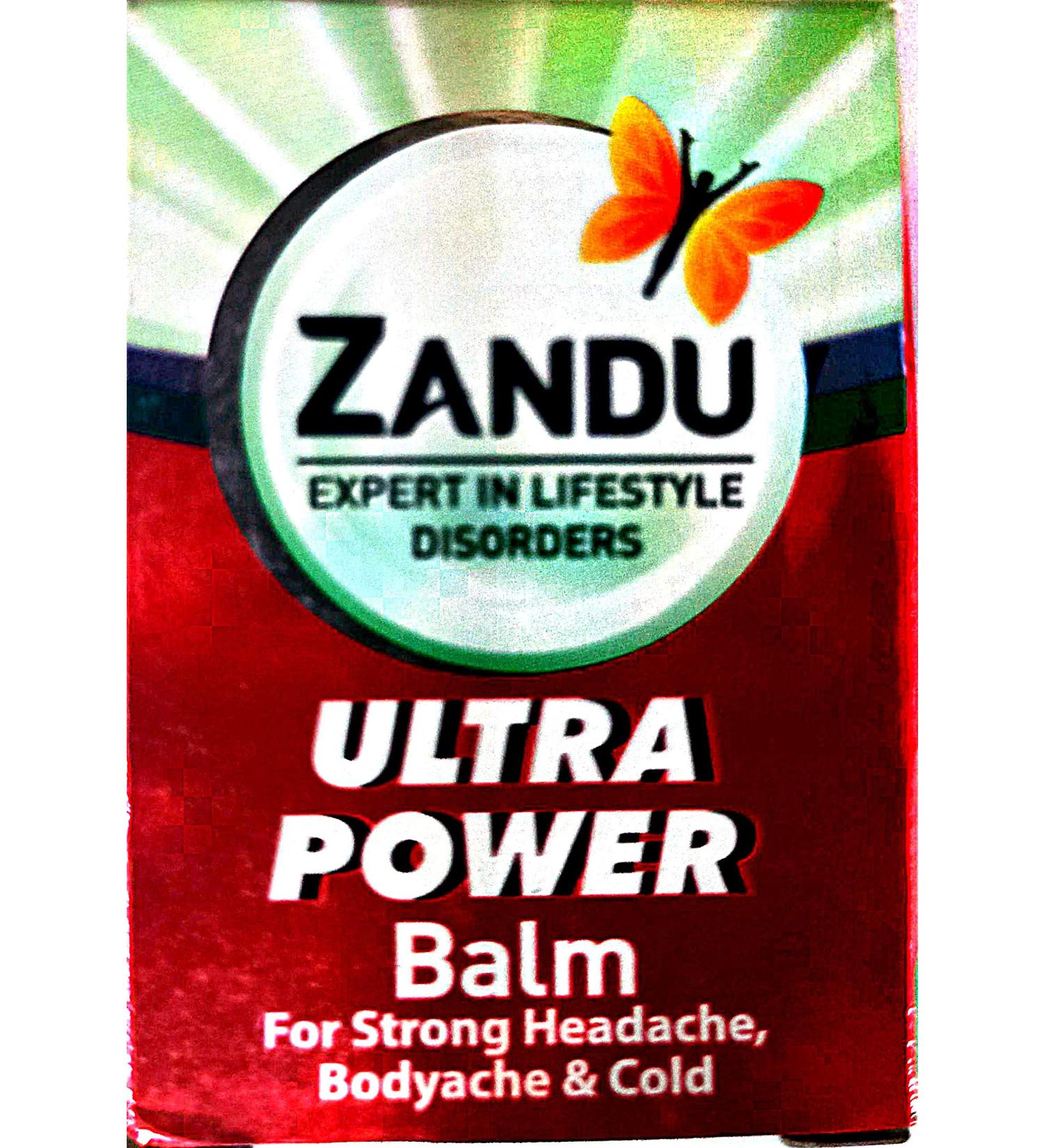 Zandu Ultra Power Balm 8ml - Pack of 20 | Fast-acting Pain Relief - Buy Online on SooperMarket.com