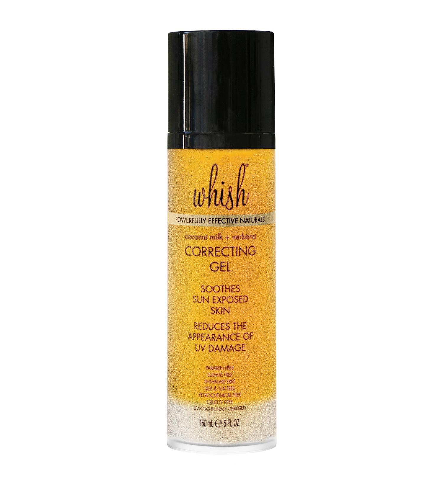 Whish Coconut Milk + Verbena Correcting Gel - Soothes Sun-Exposed Skin Reduces UV Damage Moisturizes with Organic Aloe & Manuka Honey - International Shipping Available - Buy Online on SooperMarket.com