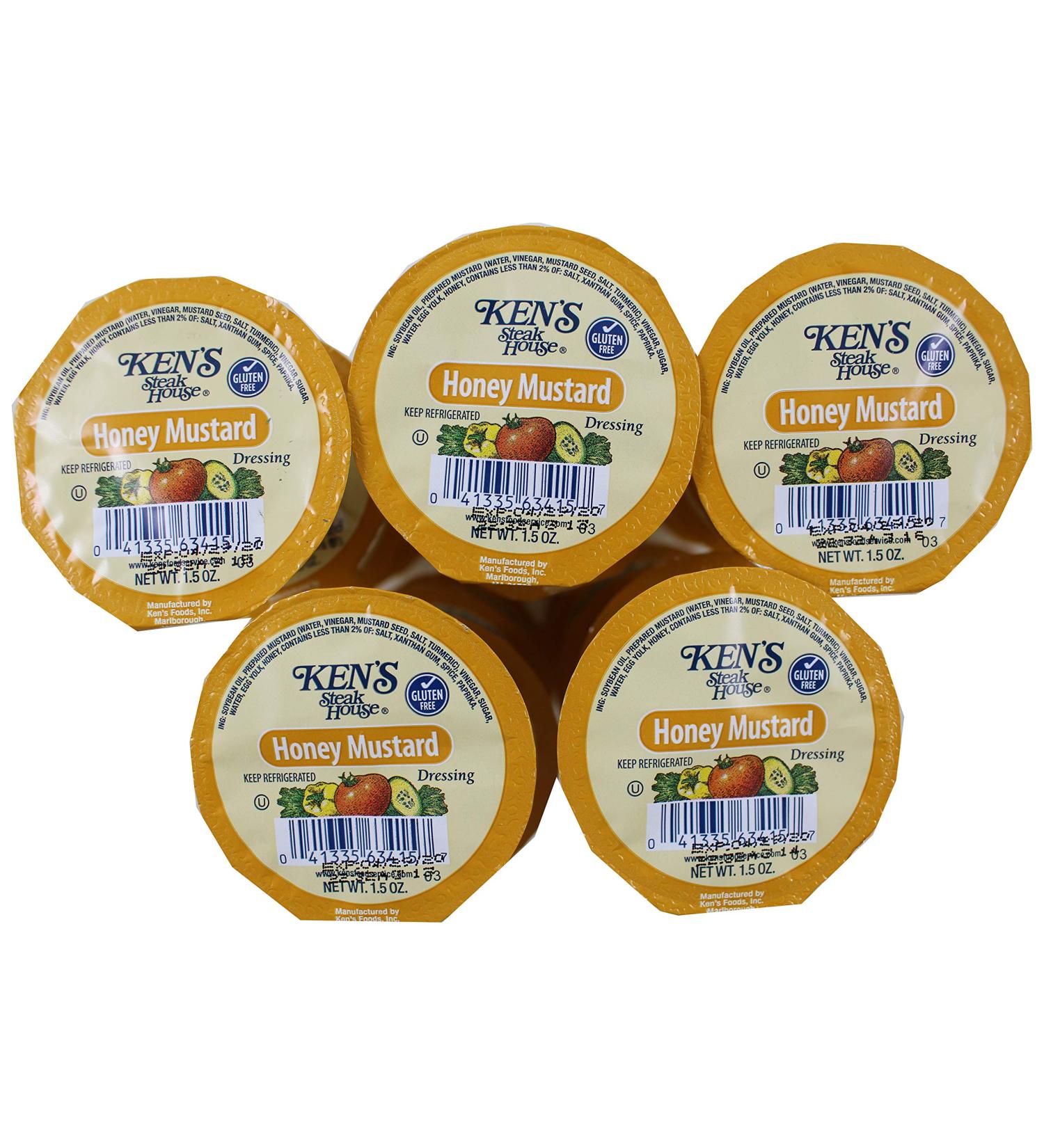 Ken's Steakhouse Honey Mustard Dressing 1.5 oz Dip Cups (Pack of 25)
