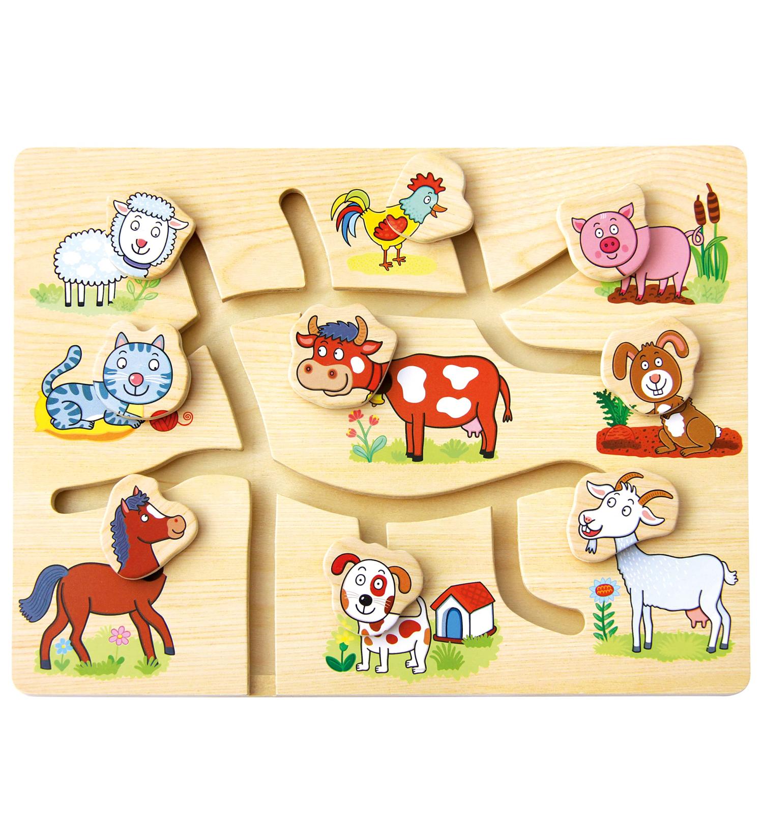 Shop Bino World of Toys: 'Do You Find the Right Head ' - Fun & Creative Farm-Themed Game for Children 10 Months+ | Enhance Motor Skills & Imagination - Buy Online on SooperMarket.com