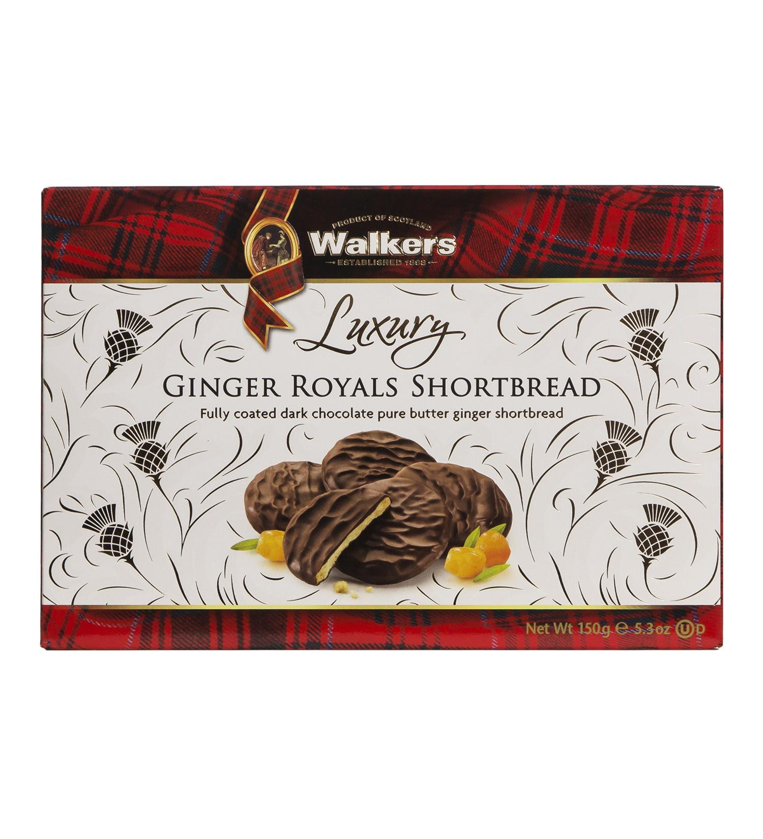 Walkers Ginger Royals Shortbread 150 Gram - Buy Online on SooperMarket.com