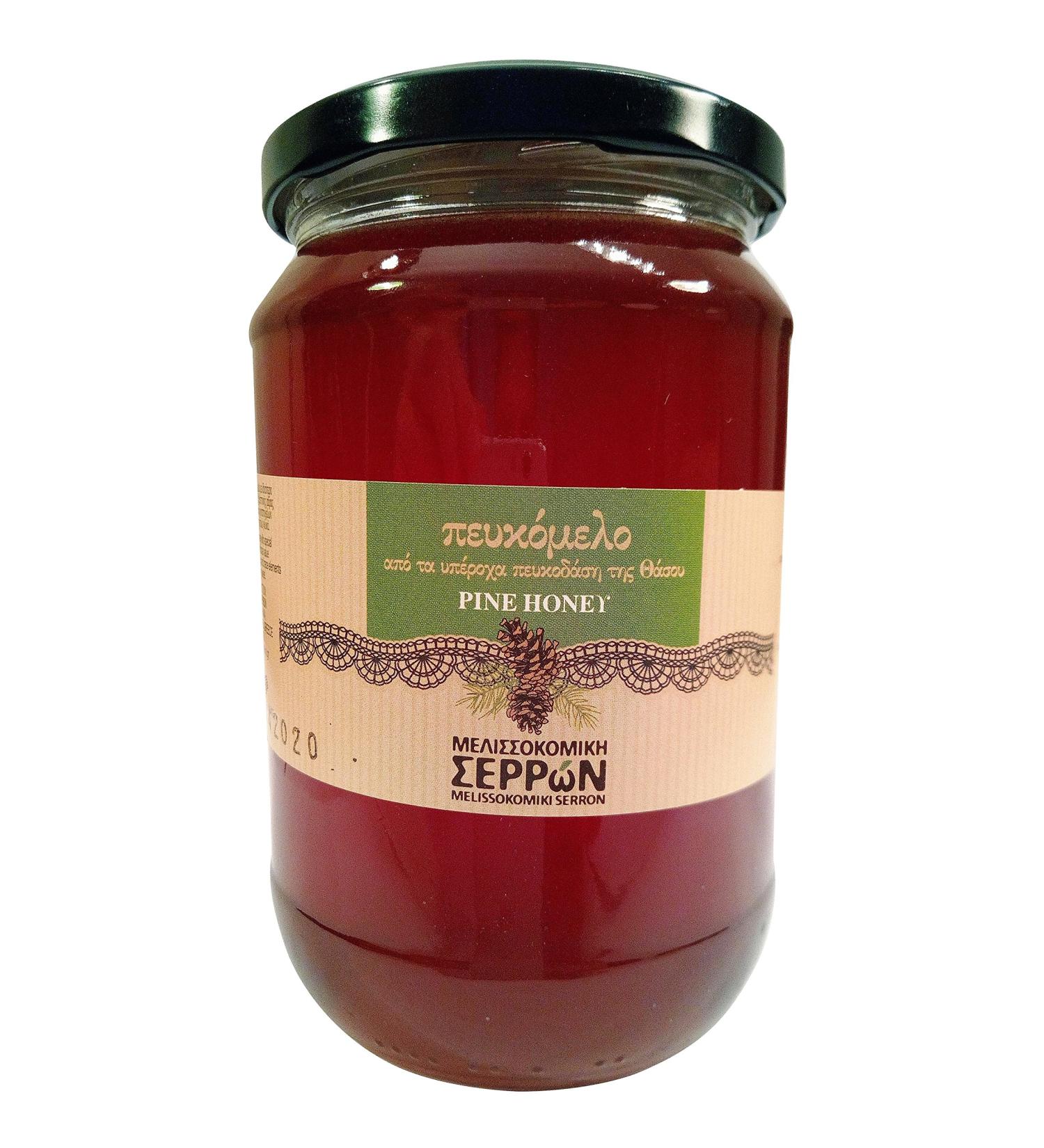 Meli Serron Greek Pine Honey (920) - Pure and Raw Honey from Greece - Buy Online on SooperMarket.com
