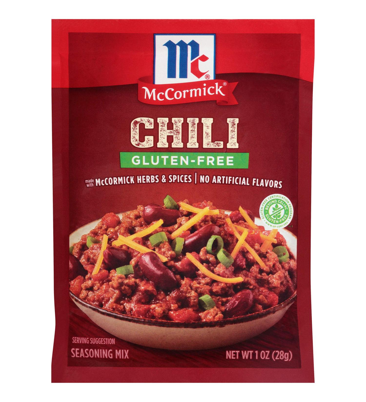 McCormick Gluten Free Chili Seasoning Mix - 1 oz - Buy Online on SooperMarket.com