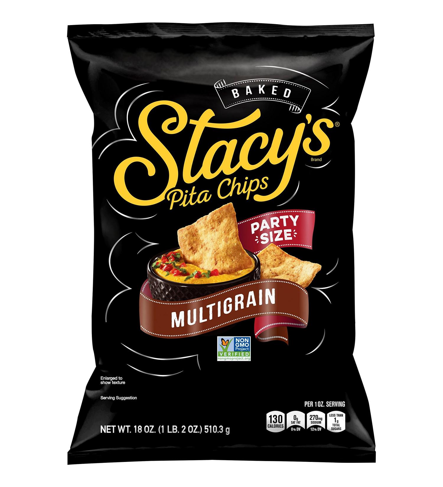Stacy's Multigrain Party Size Pita Chips 18oz - Crunchy Snack for Every Occasion - Buy Online on SooperMarket.com