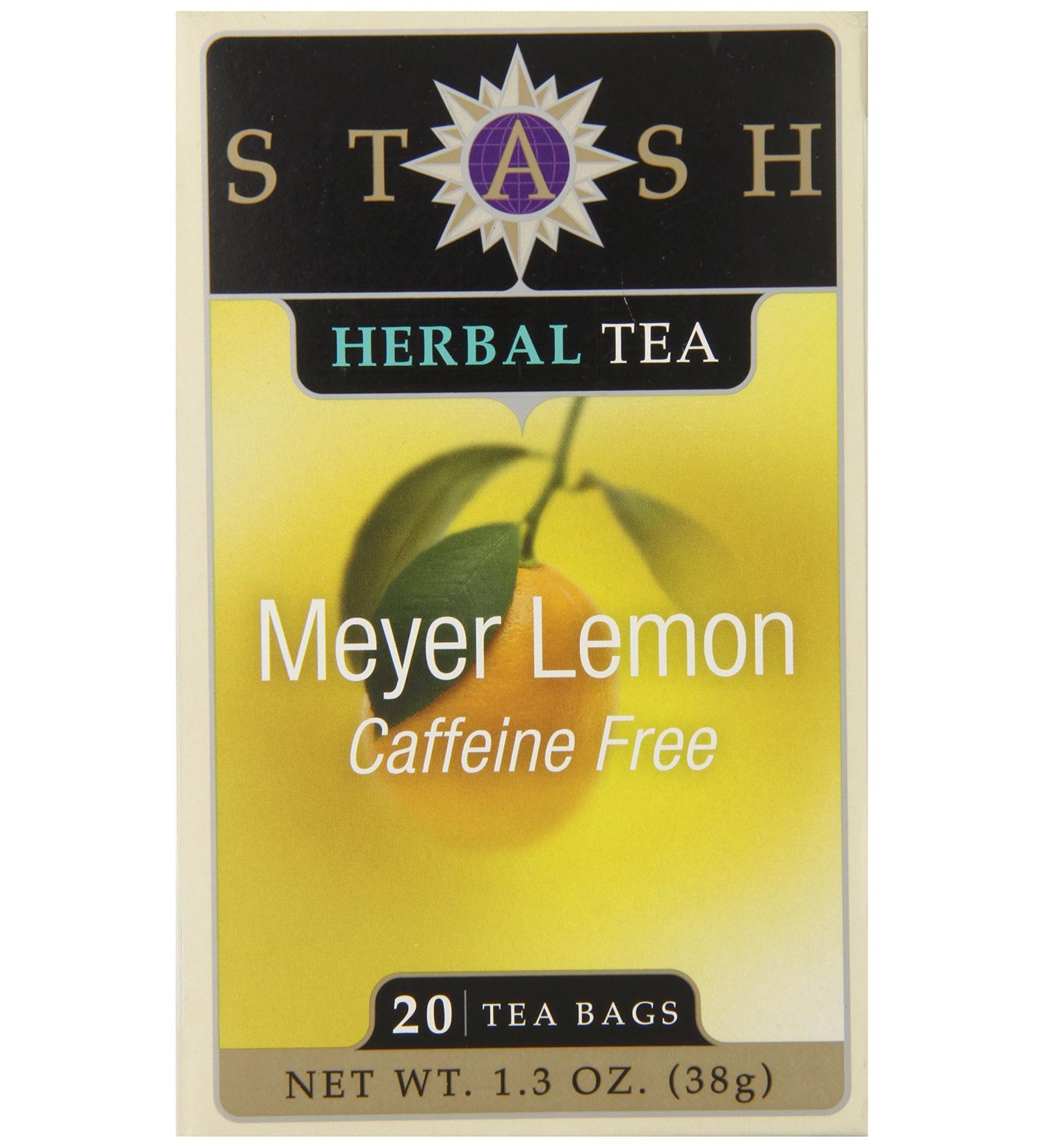 Stash Tea Meyer Lemon Herbal Tea 20 Count - Pack of 1 - Buy Online on SooperMarket.com
