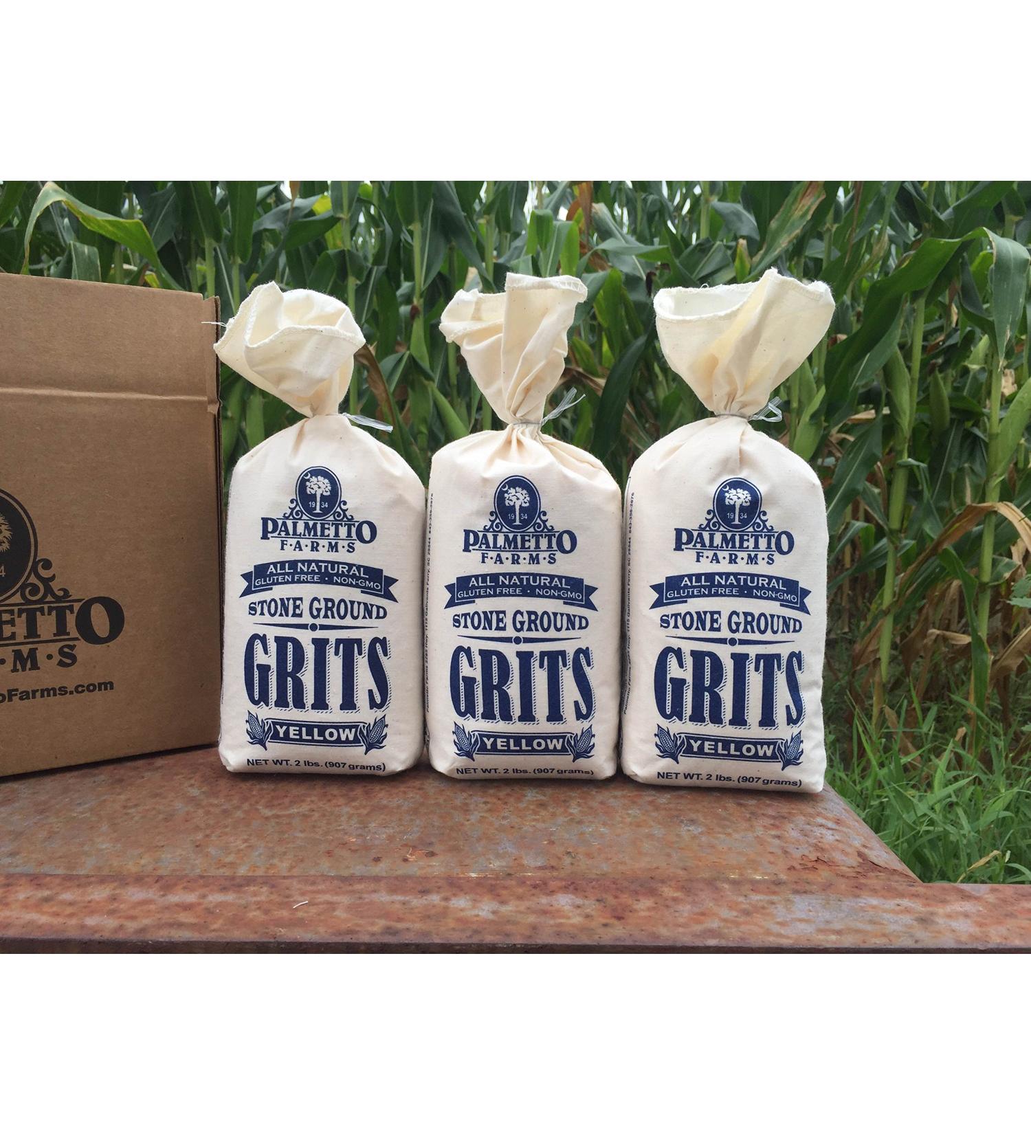Palmetto Farms Yellow Grits - 3 Pack | Premium Quality Southern Grits - Buy Online on SooperMarket.com