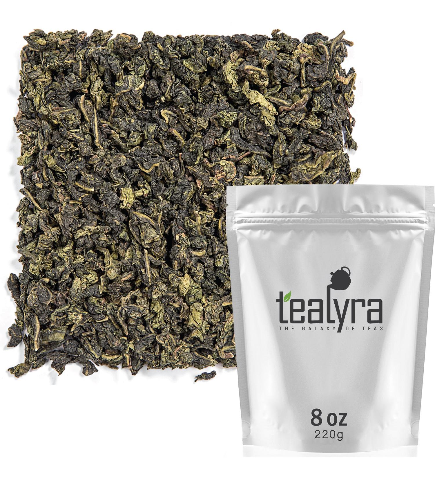 Tealyra - Tie Guan Yin - Oolong Loose Leaf Tea - Iron Goddess of Mercy - Organically Grown - Healing Properties - Best Chinese Oolong - Fresh Award Winning - Caffeine Medium - (8oz / 220g) 8 Ounce (Pack of 1) - Buy Online on SooperMarket.com