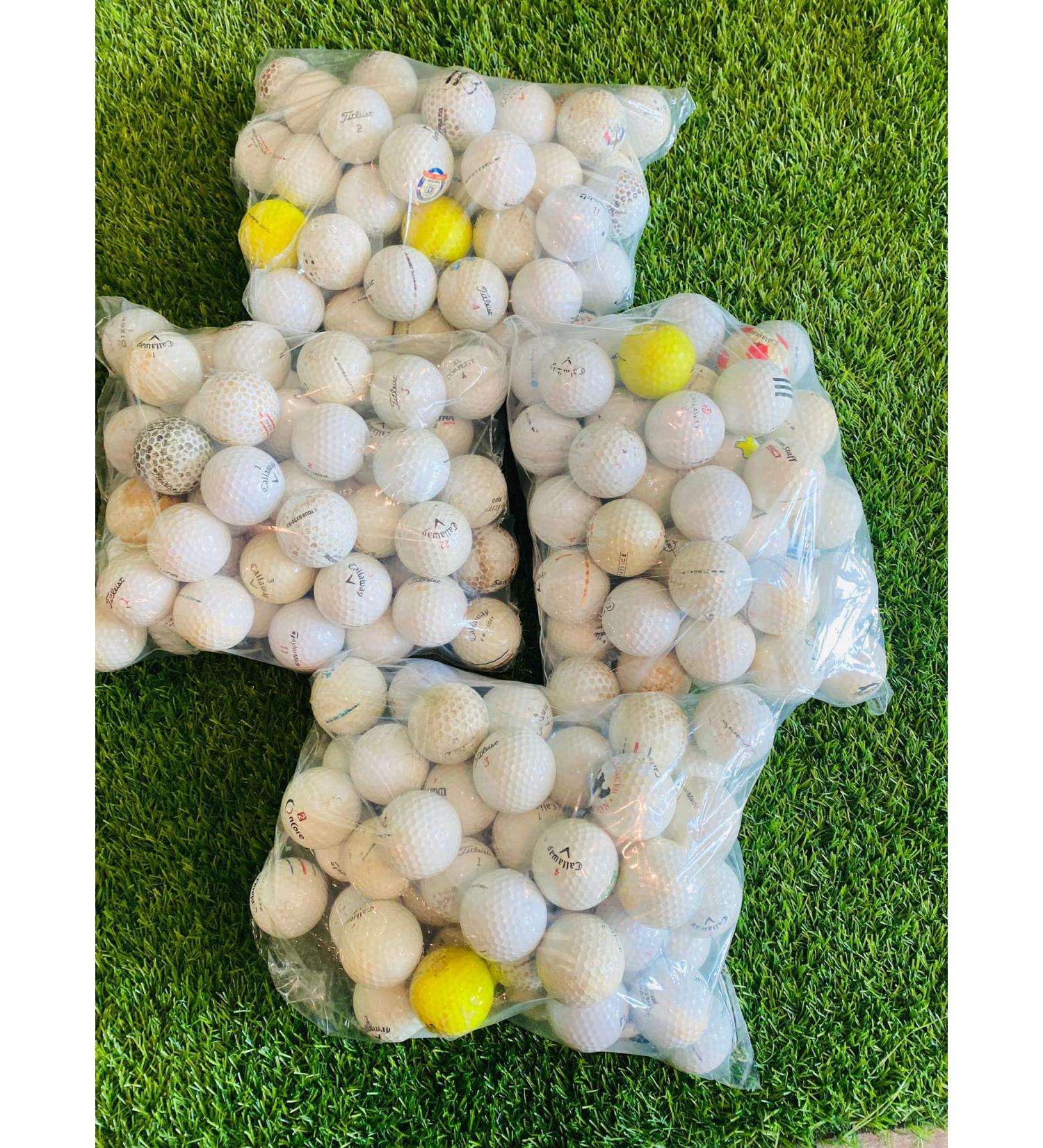 100 Ball Mesh Bag Hit Away Practice Used Golf Balls