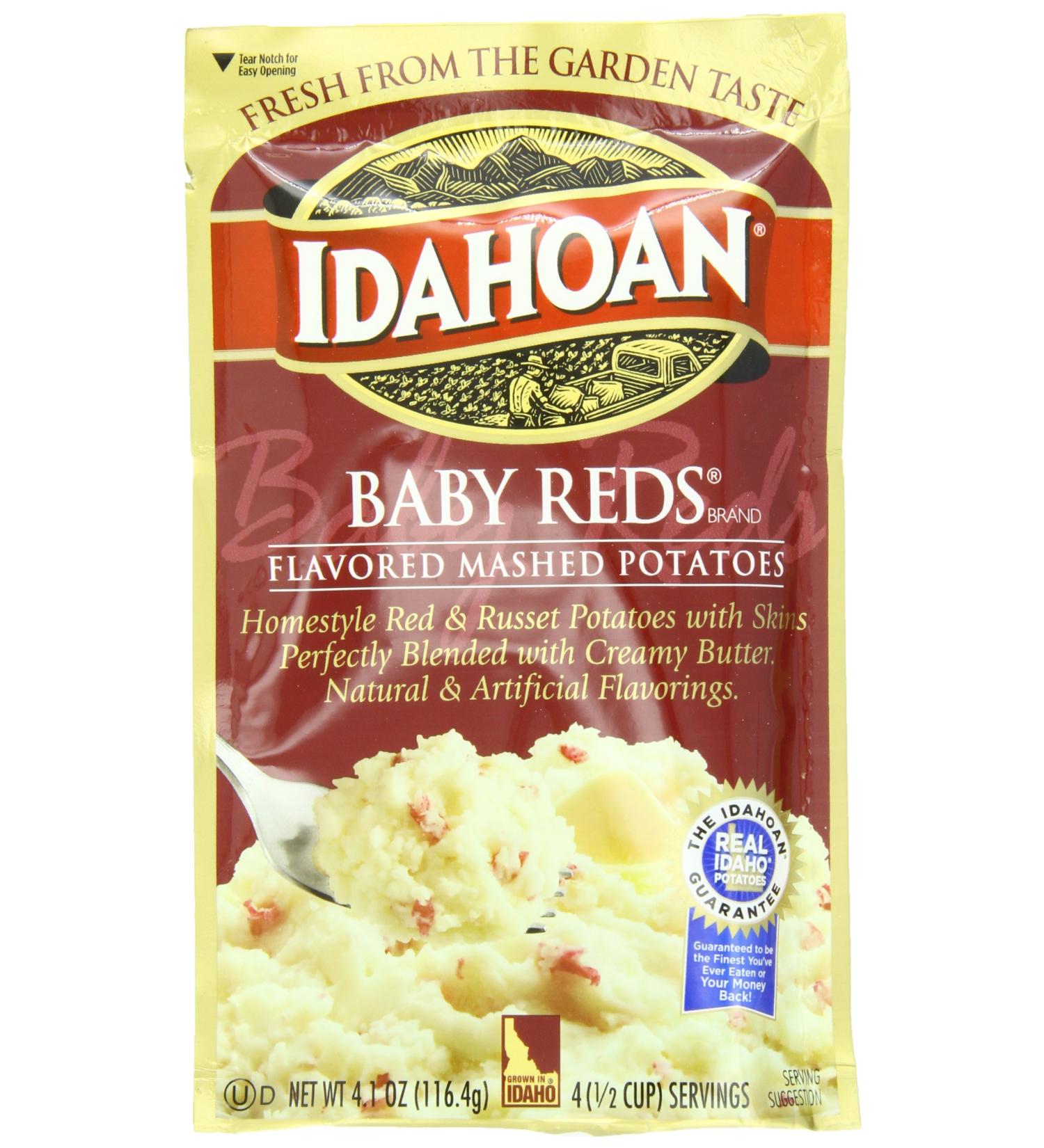 Idahoan Baby Reds Mashed Potatoes - Pack of 10 (4.1 Ounce) - Buy Online on SooperMarket.com