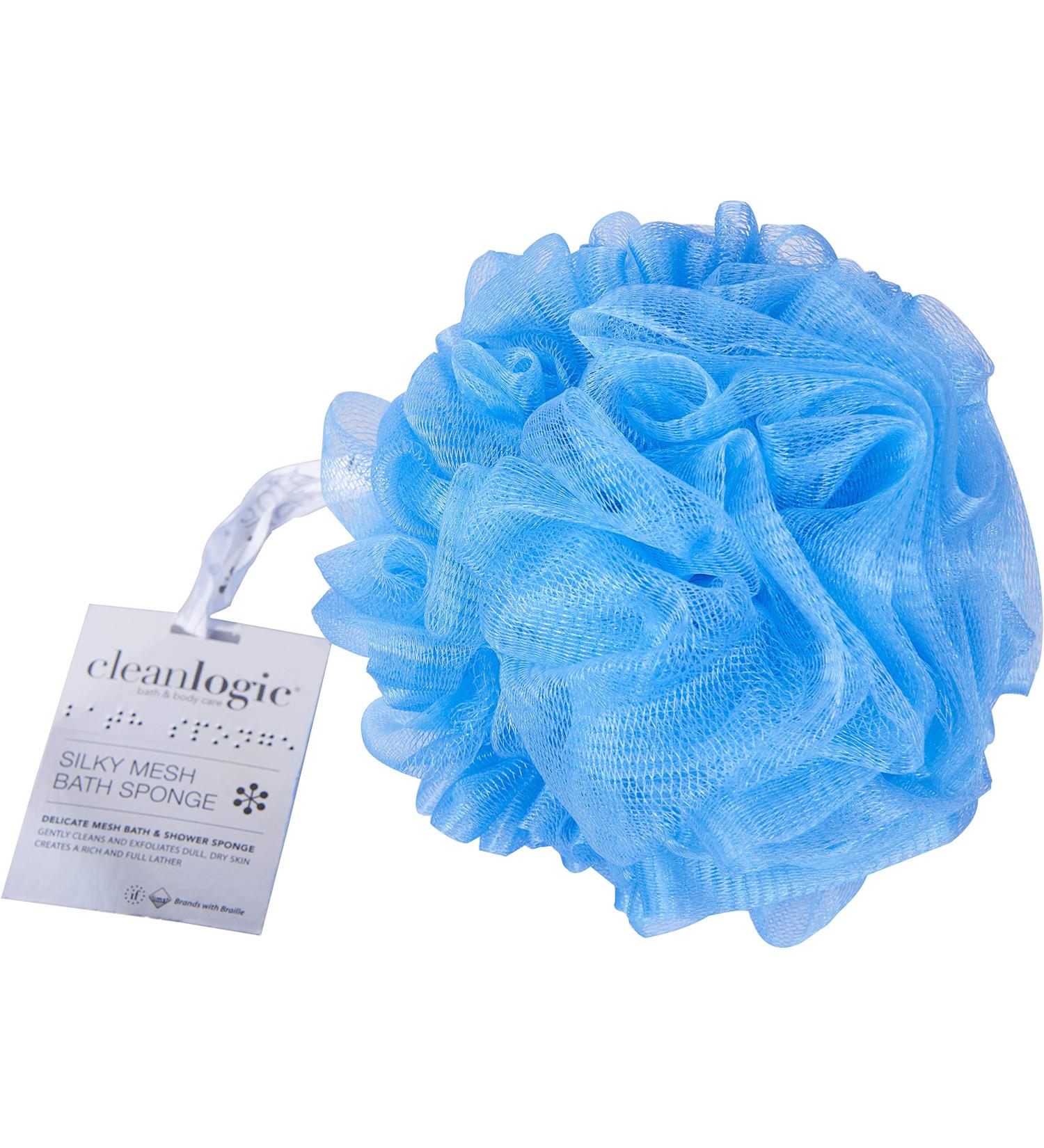Clean Logic Silky-Soft Mesh Sponge 70g - Pack of 6, Assorted Colors | Bath and Body Essentials - Buy Online on SooperMarket.com