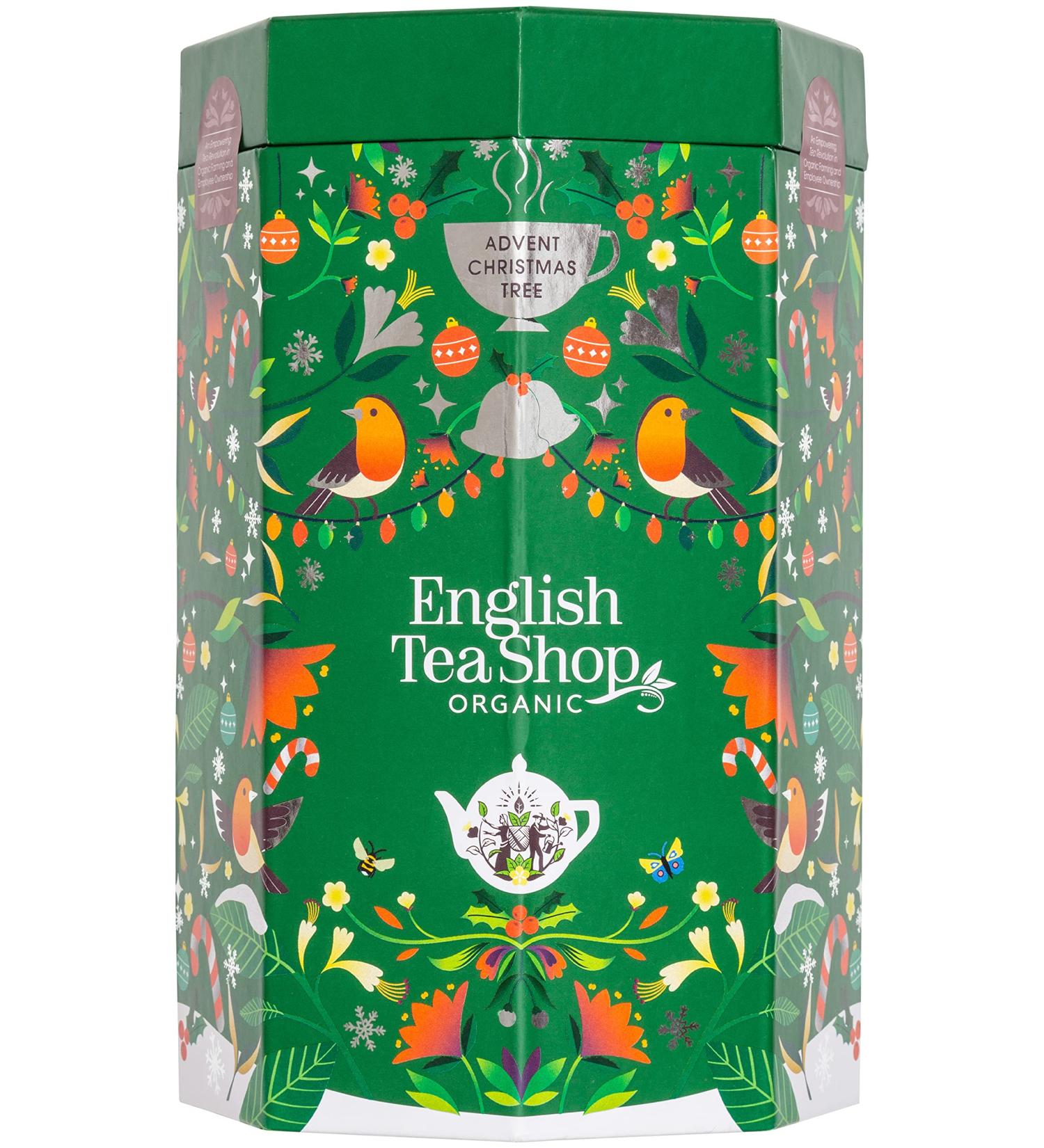 English Tea Shop Organic Advent Calendar Tree - 25 Pyramid Tea Bags - Buy Online on SooperMarket.com