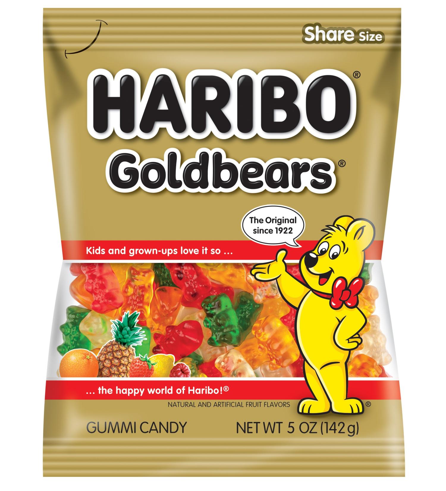 Haribo Goldbears Gummi Candy 5 oz Bags (Pack of 12) - Original Gold-Bears - Buy Online on SooperMarket.com