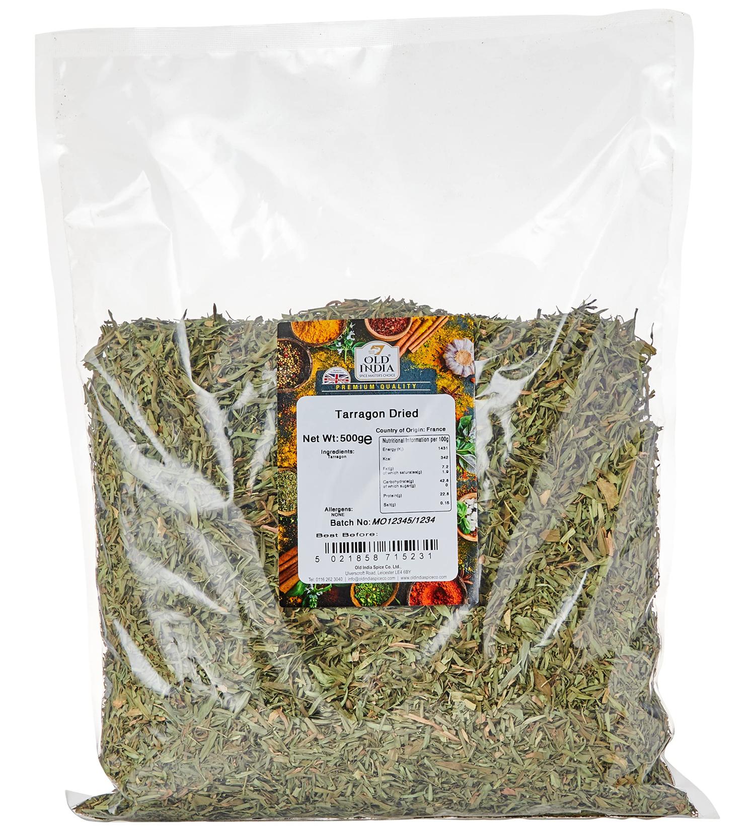 Old India Tarragon Dried 500g - Premium Quality Herb for Culinary Delights - Buy Online on SooperMarket.com