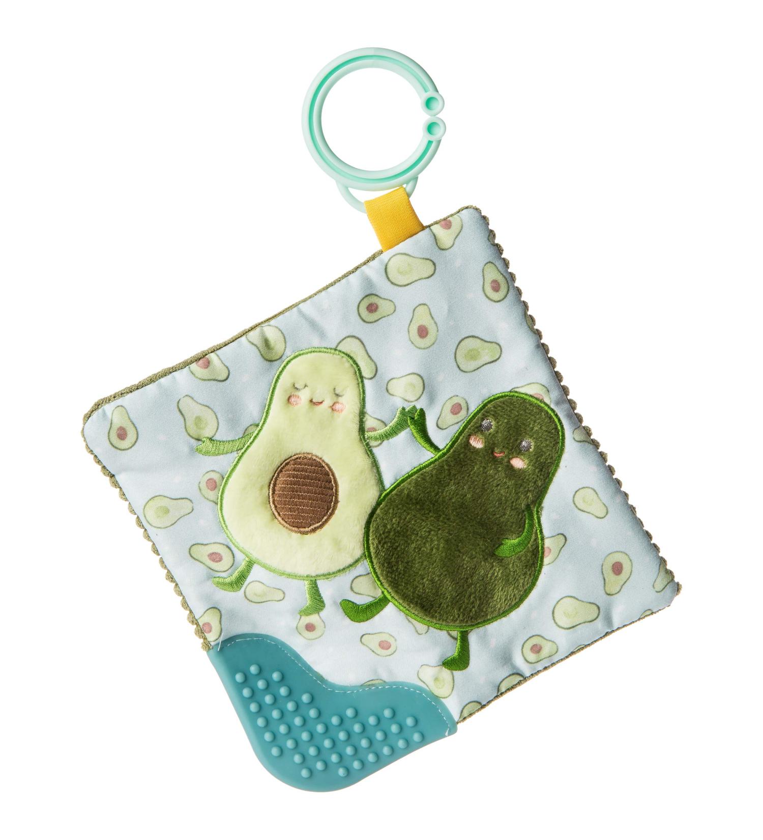 Mary Meyer Yummy Avocado Teether Toy with Baby Paper and Squeaker - 6 x 6-Inches (44141) - Buy Online on SooperMarket.com