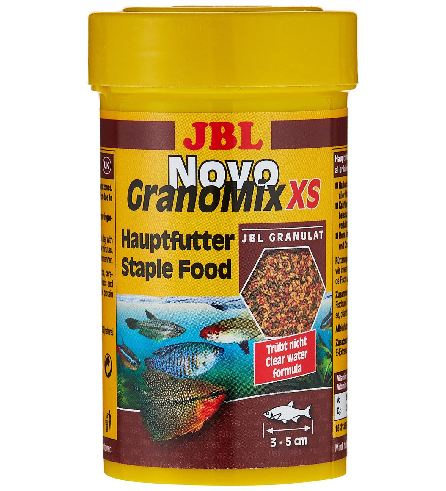 JBL Novogranomix XS Granules for Very Small Aquarium Fish - 100ml Pack | Ideal for 3-5 cm XXS Fish - Buy Online on SooperMarket.com
