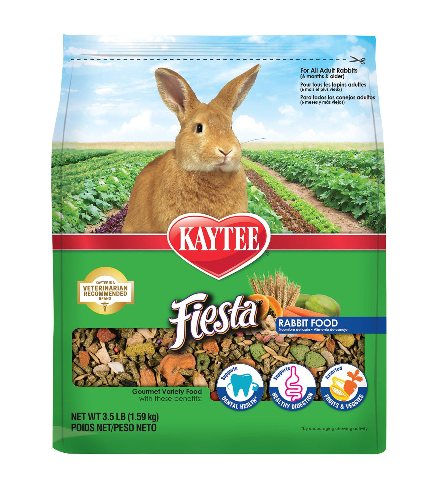 Kaytee Fiesta Rabbit Food 3.5 lb - Premium Nutrition for Healthy Bunnies - Buy Online on SooperMarket.com