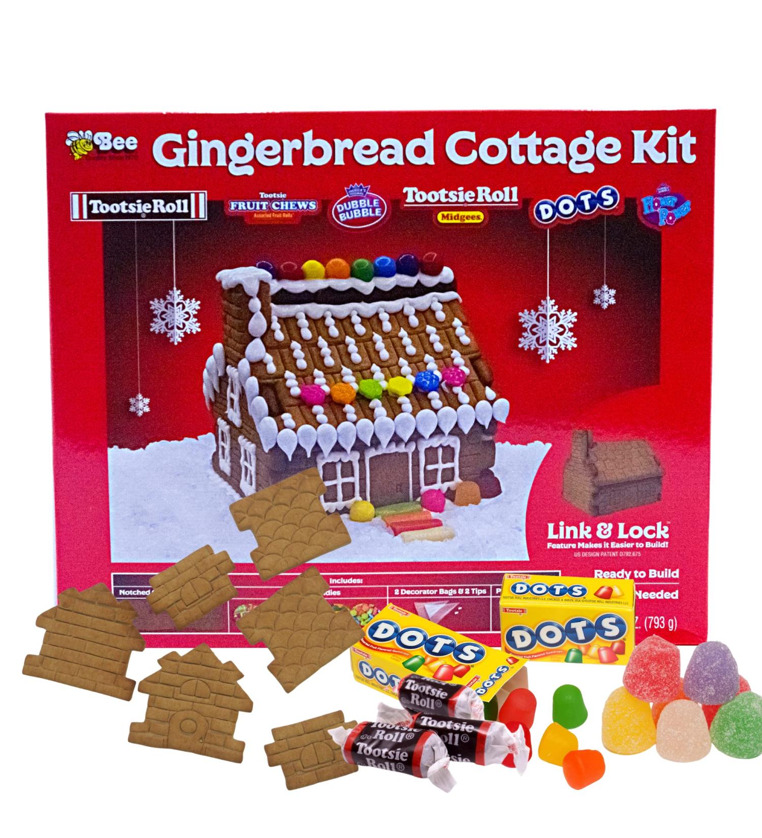 Tootsie Roll Gingerbread House Kit - Create Your Own Festive Cottage - Buy Online on SooperMarket.com