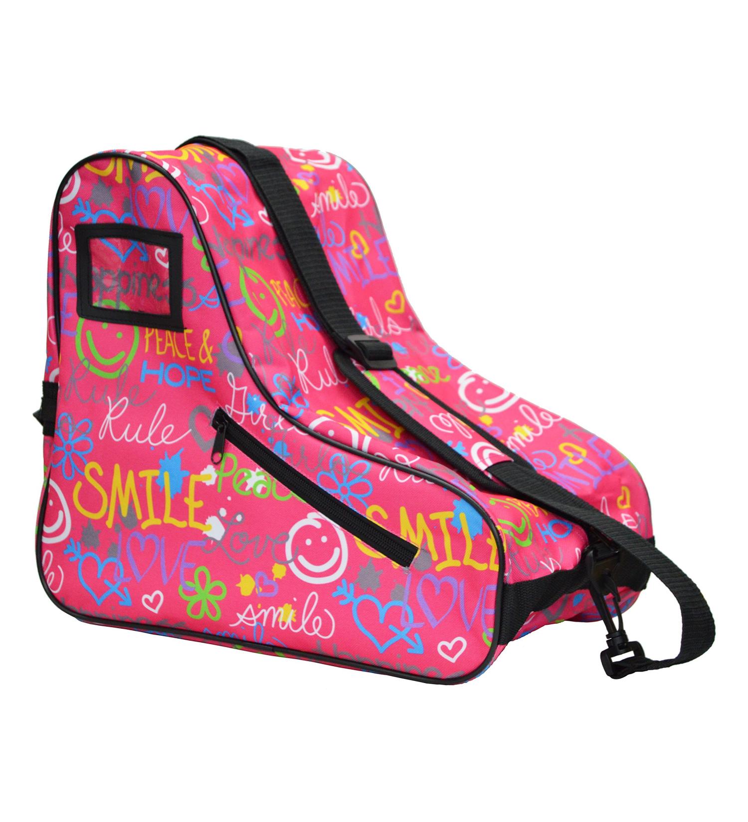 Epic Skates Limited Edition Roller Skate Bag - Pink Smile, One Size | Shop Now - Buy Online on SooperMarket.com