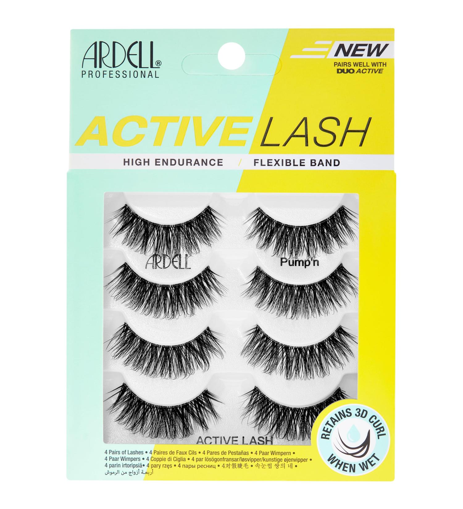 Shop Ardell Active Pump - 4 Pairs of Lashes for Stunning Eyes | International Shipping Available - Buy Online on SooperMarket.com
