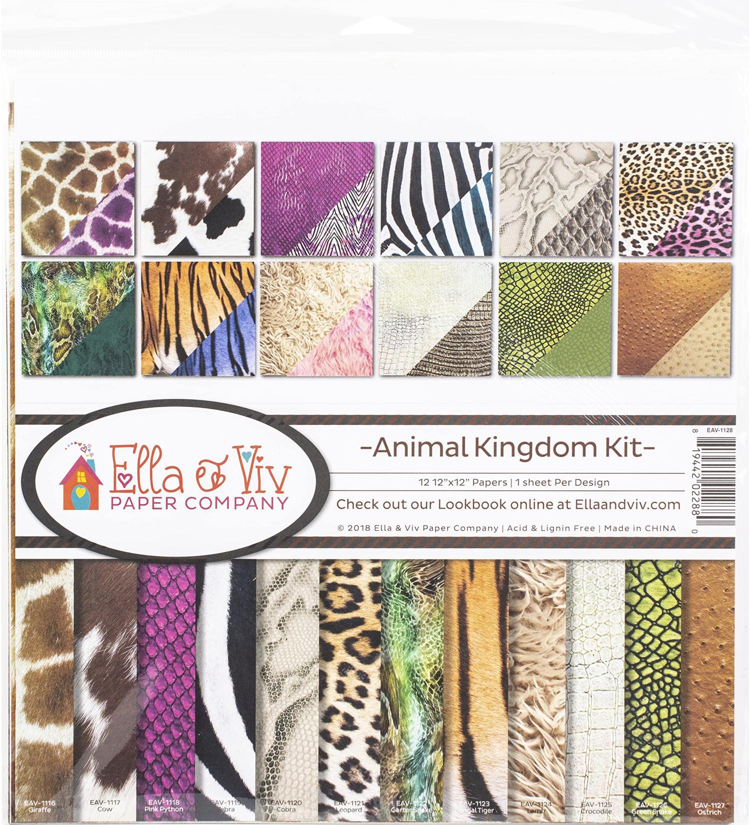 Ella And Viv Animal Kingdom COLL 12X12