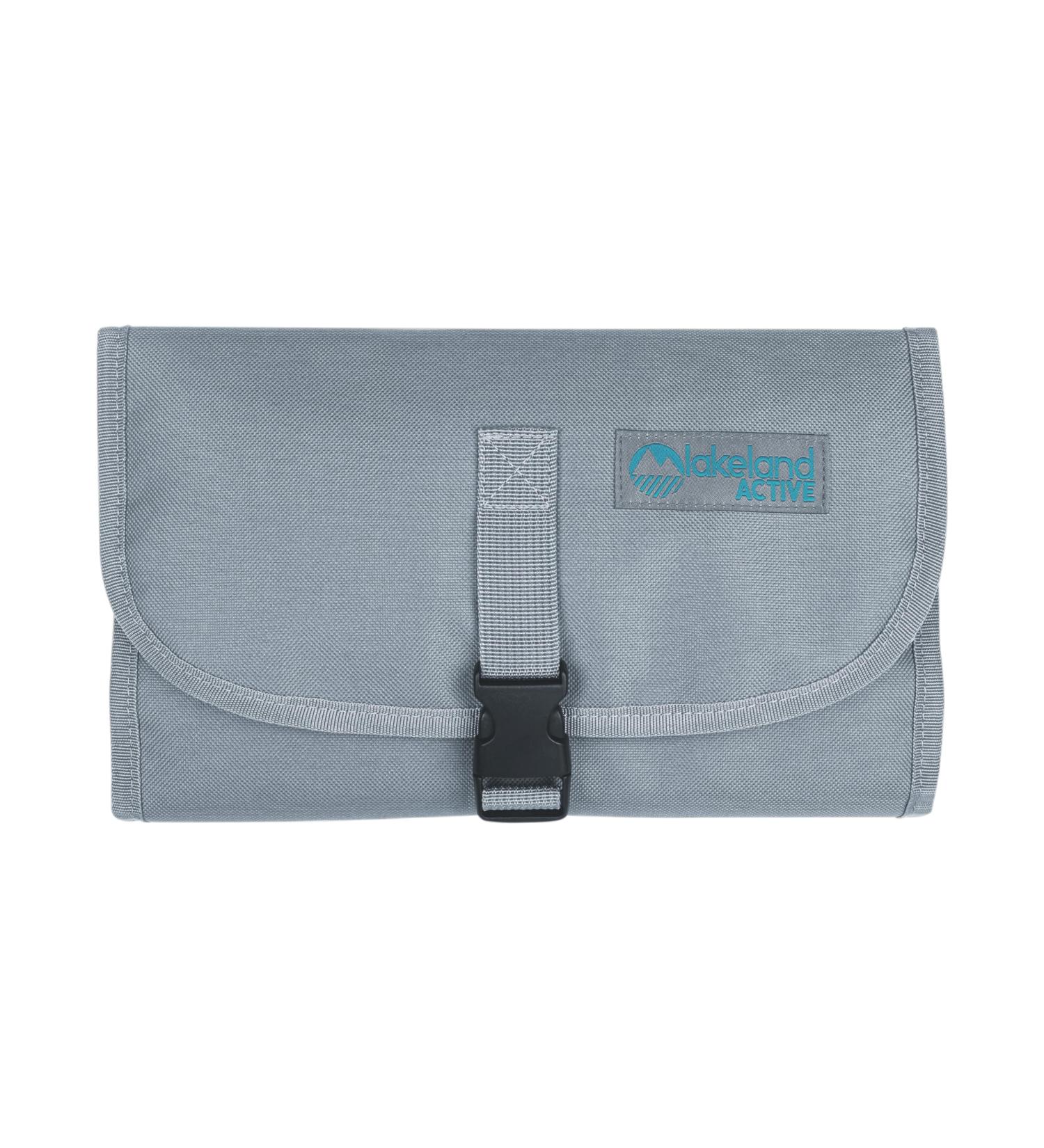 Lakeland Active Eskdale Fold Out Hanging Travel Toiletry Bag - Grey | Men & Women's Organizer - Buy Online on SooperMarket.com