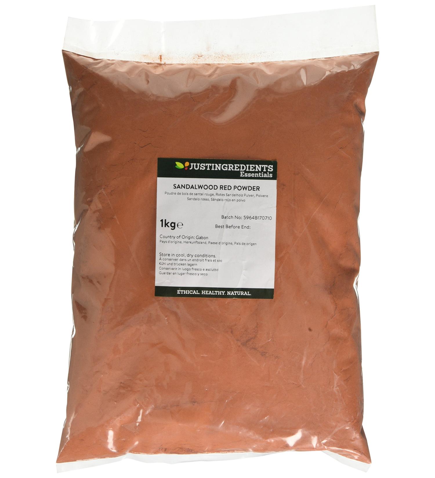 JustIngredients Essentials Sandalwood Red Powder 1 Kg - Buy Online on SooperMarket.com