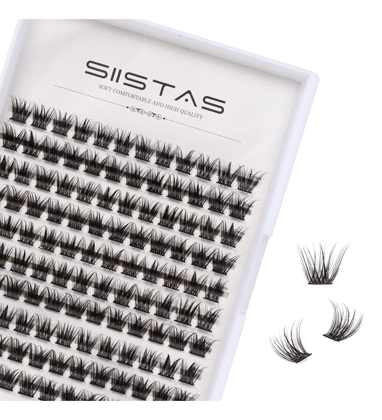 D Curl 120 Cluster 12mm Individual Lash Extensions for DIY False Eyelash Makeup - Natural and Mega Styles - Soft Clusters for Home Use - Buy Online on SooperMarket.com