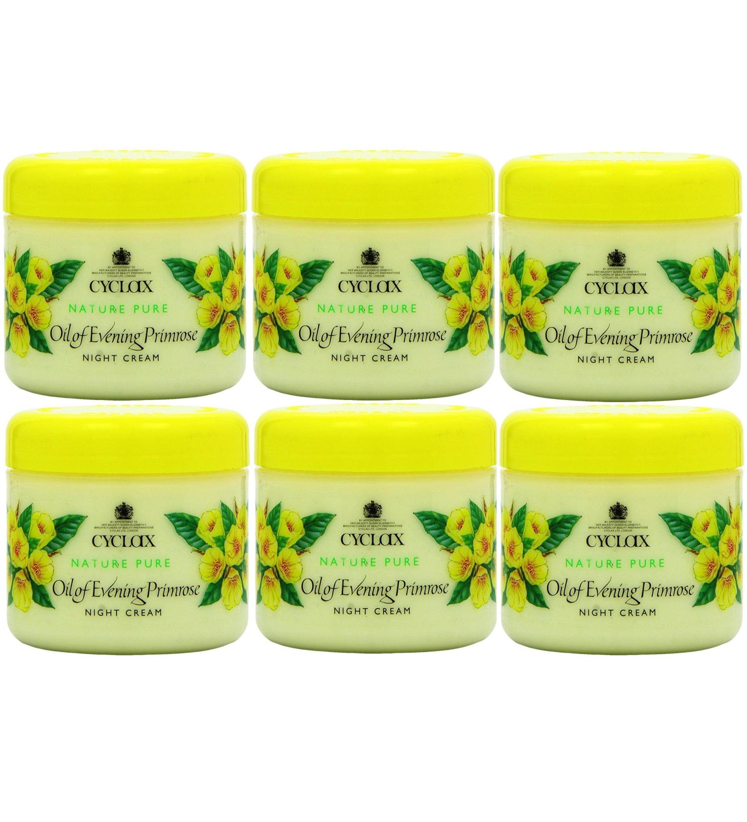 6x Cyclax Nature Pure Night Cream Oil of Evening Primrose 300ml