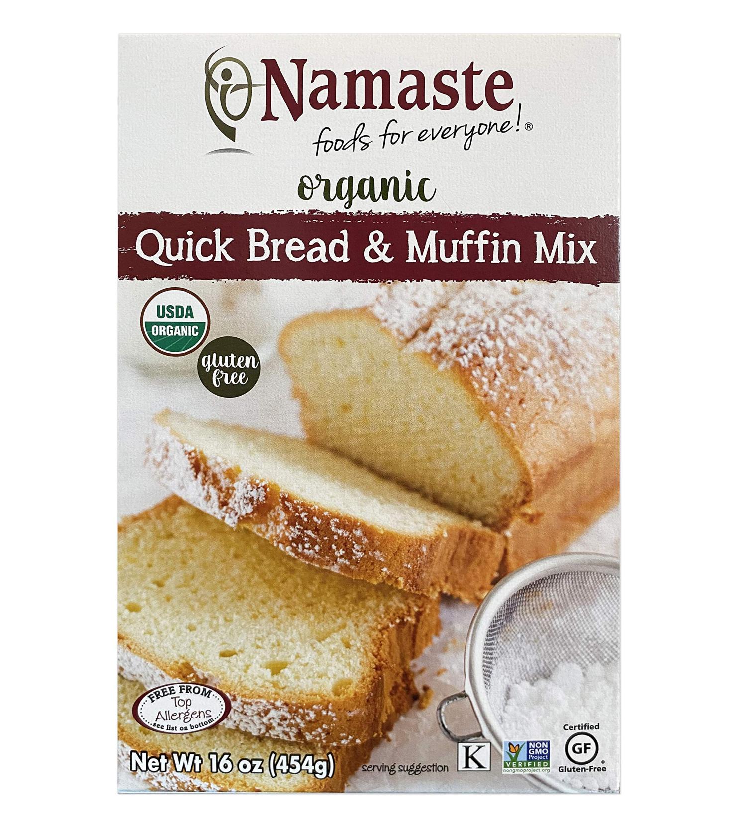 Namaste Foods Organic Gluten Free Quick Bread & Muffin Mix - 16oz | Allergen-Free & Healthy Baking - Buy Online on SooperMarket.com
