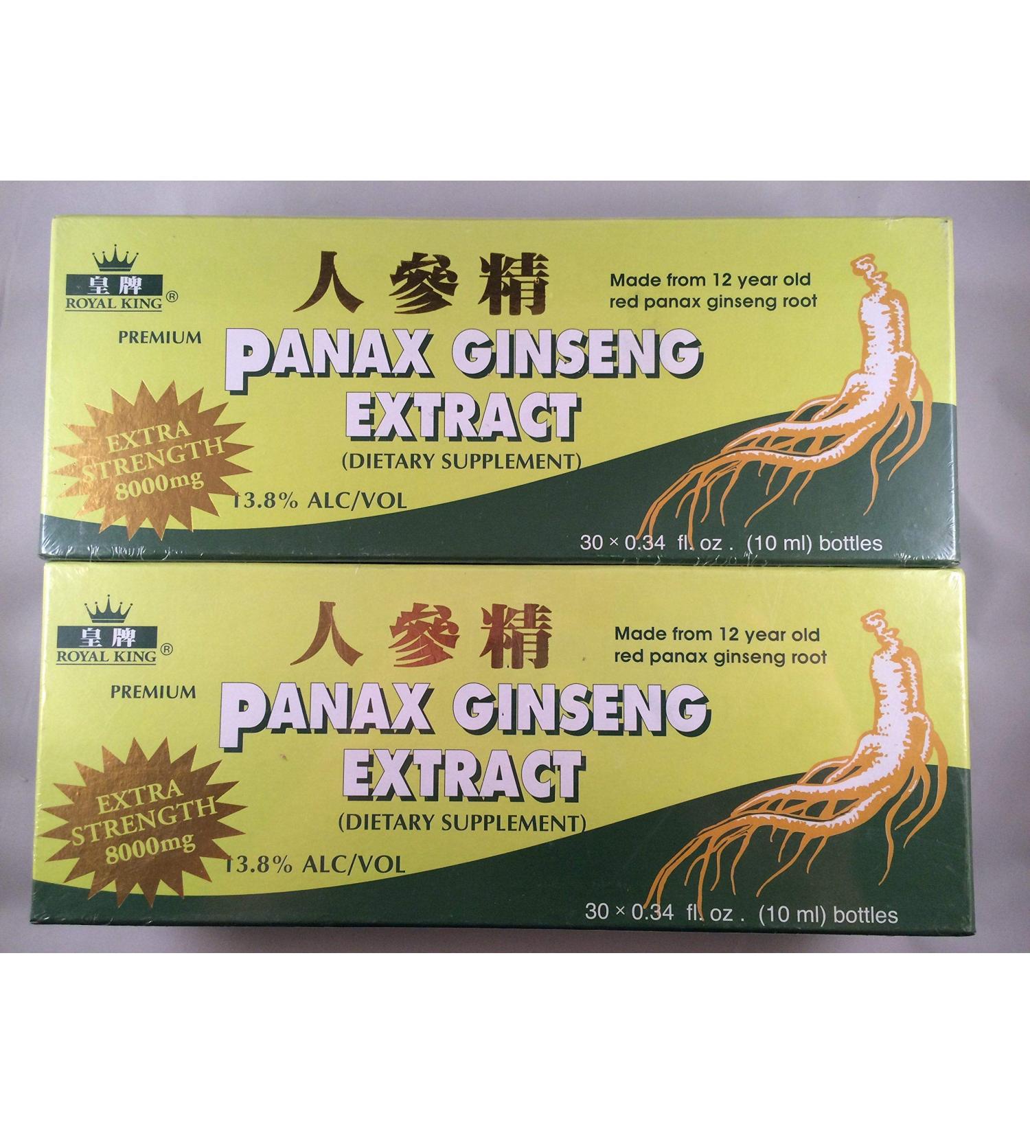 Royal King - Red Panax Ginseng Extract 8000mg (30 Vials X 10ml)