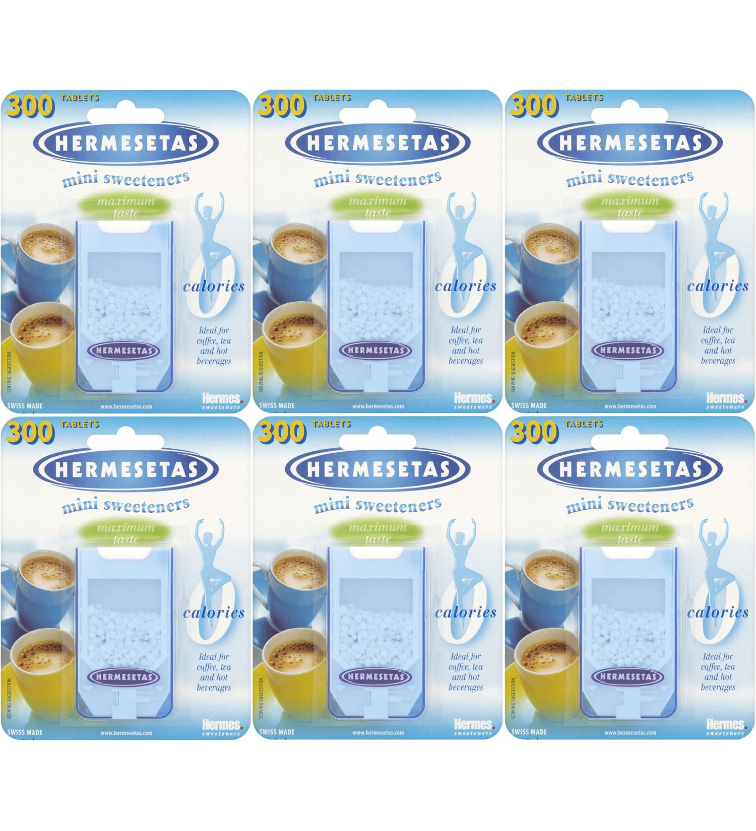 6X Hermesetas Original Mini Sweeteners 300 Tablets (Each) - Buy Online on SooperMarket.com