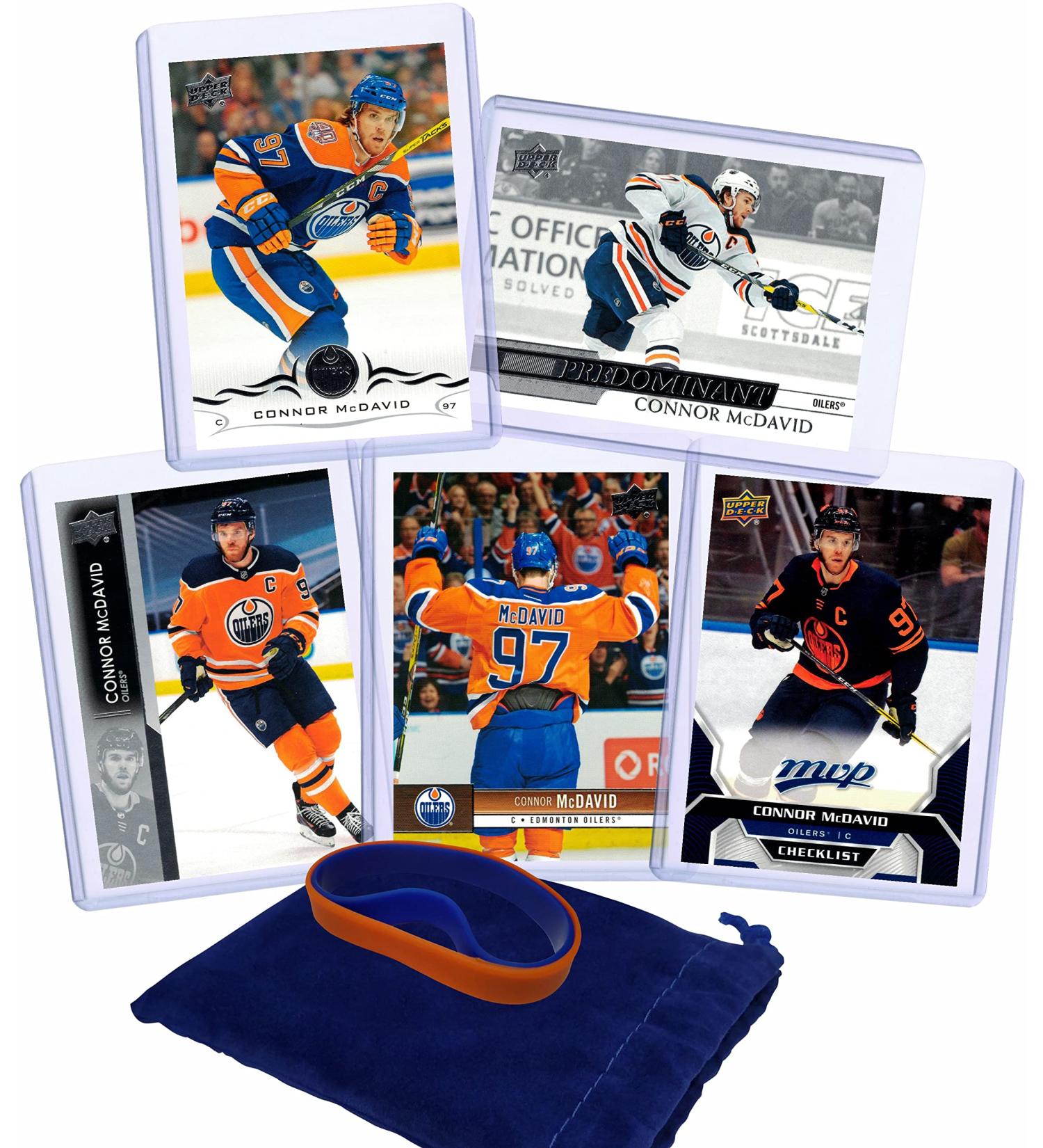 Connor McDavid (5) Assorted Hockey Cards Bundle - Edmonton Oilers Trading Card Collection - Buy Online on SooperMarket.com