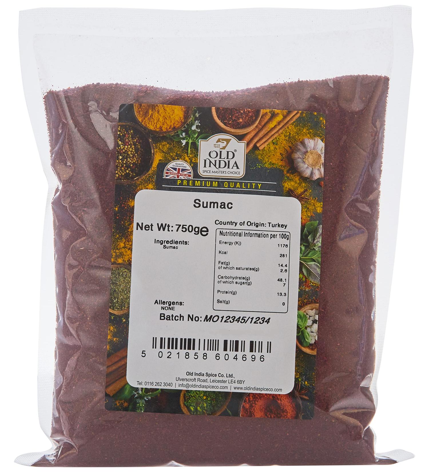Old India Sumac 750g - Authentic Spice Blend - Pack of 1 - Buy Online on SooperMarket.com