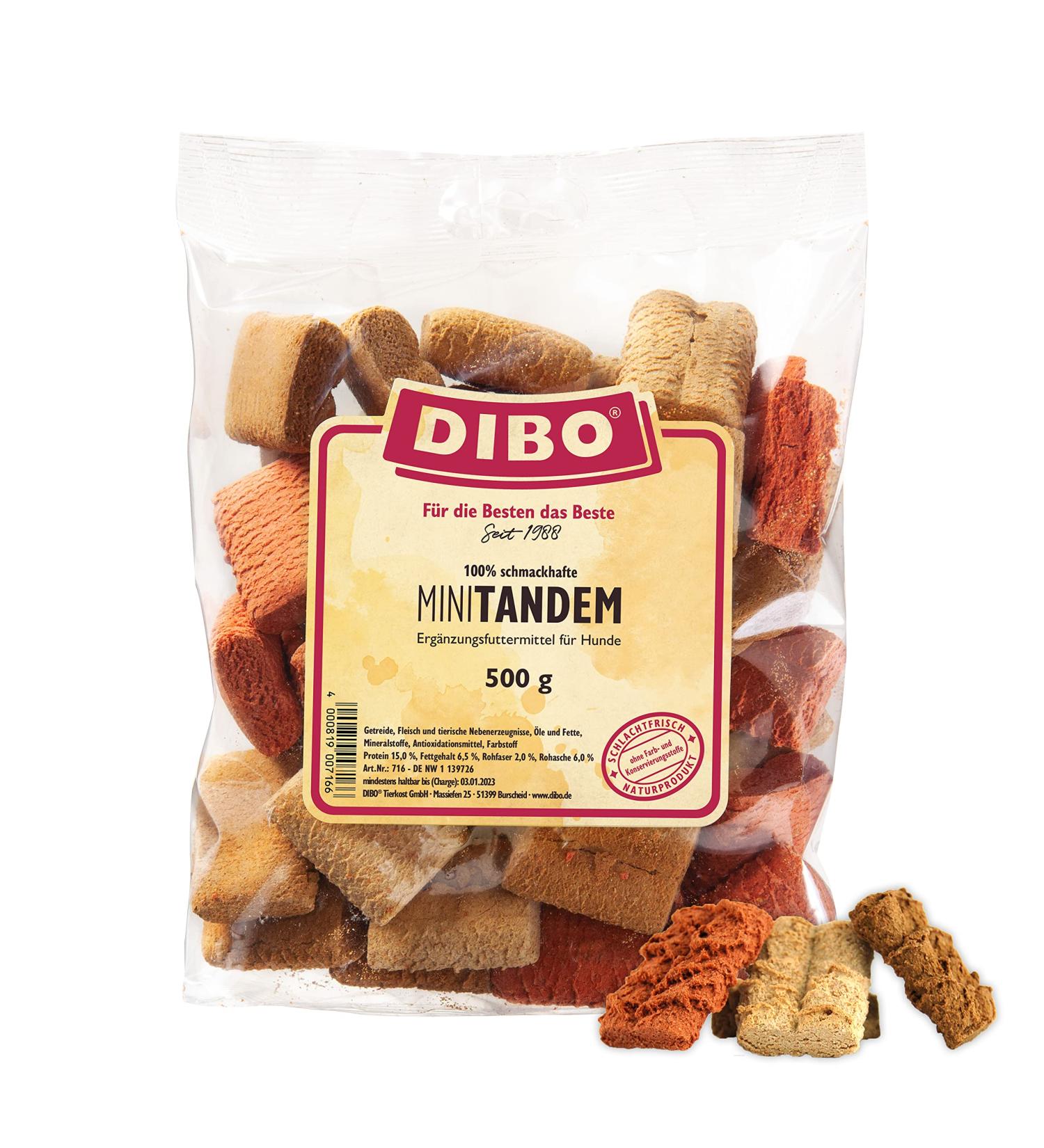 Dibo Mini-Tandem Cake for Dogs | 500g Healthy Natural Treats | Baked Goods & BARF Dog Food - Buy Online on SooperMarket.com